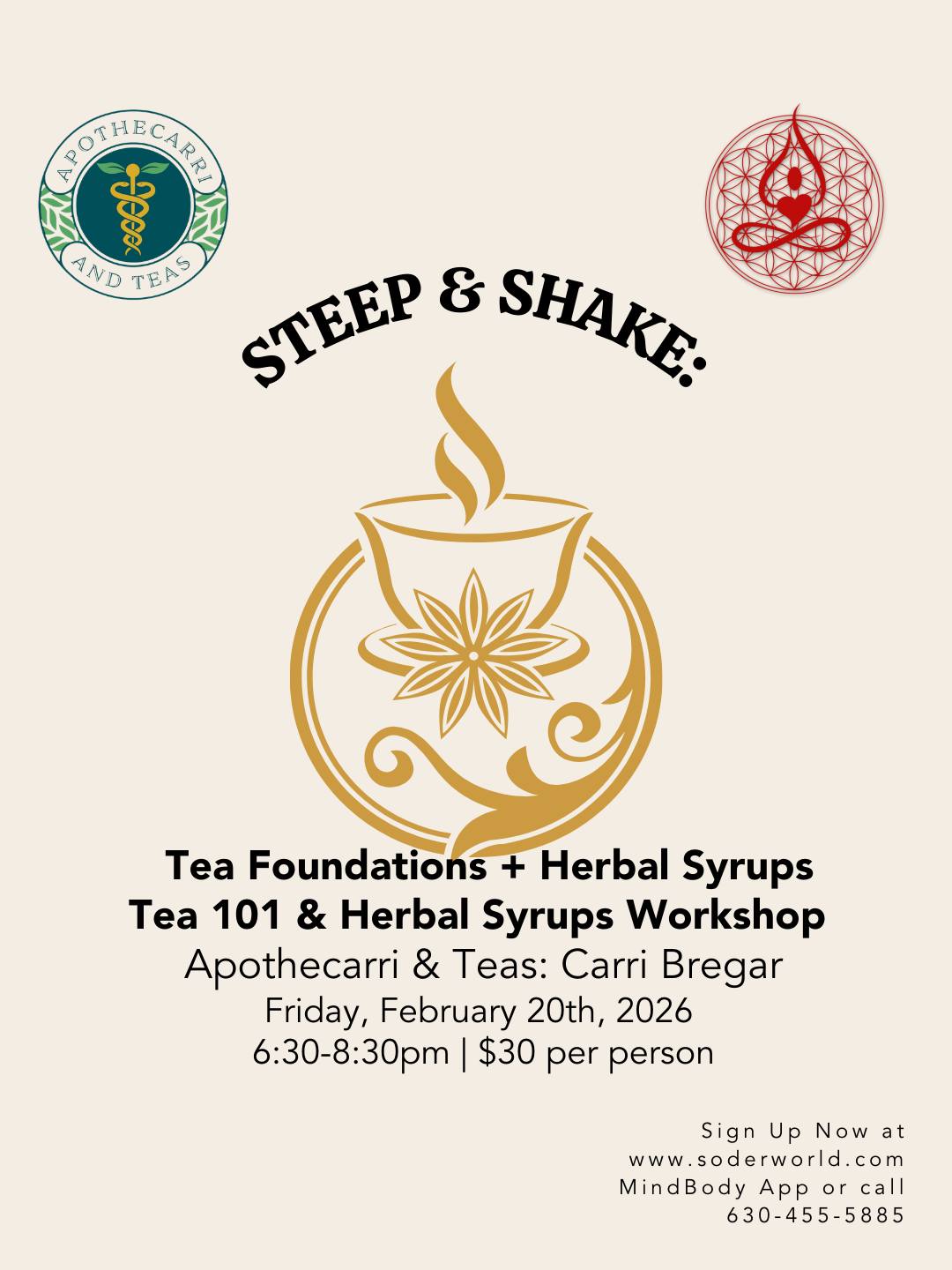SoderWorld - COMING UP! This Friday night! Steep & shake: Tea ...