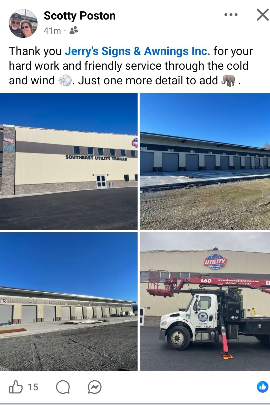 Jerry's Signs & Awnings Inc. - Kirk has completed the mushrooms for ...