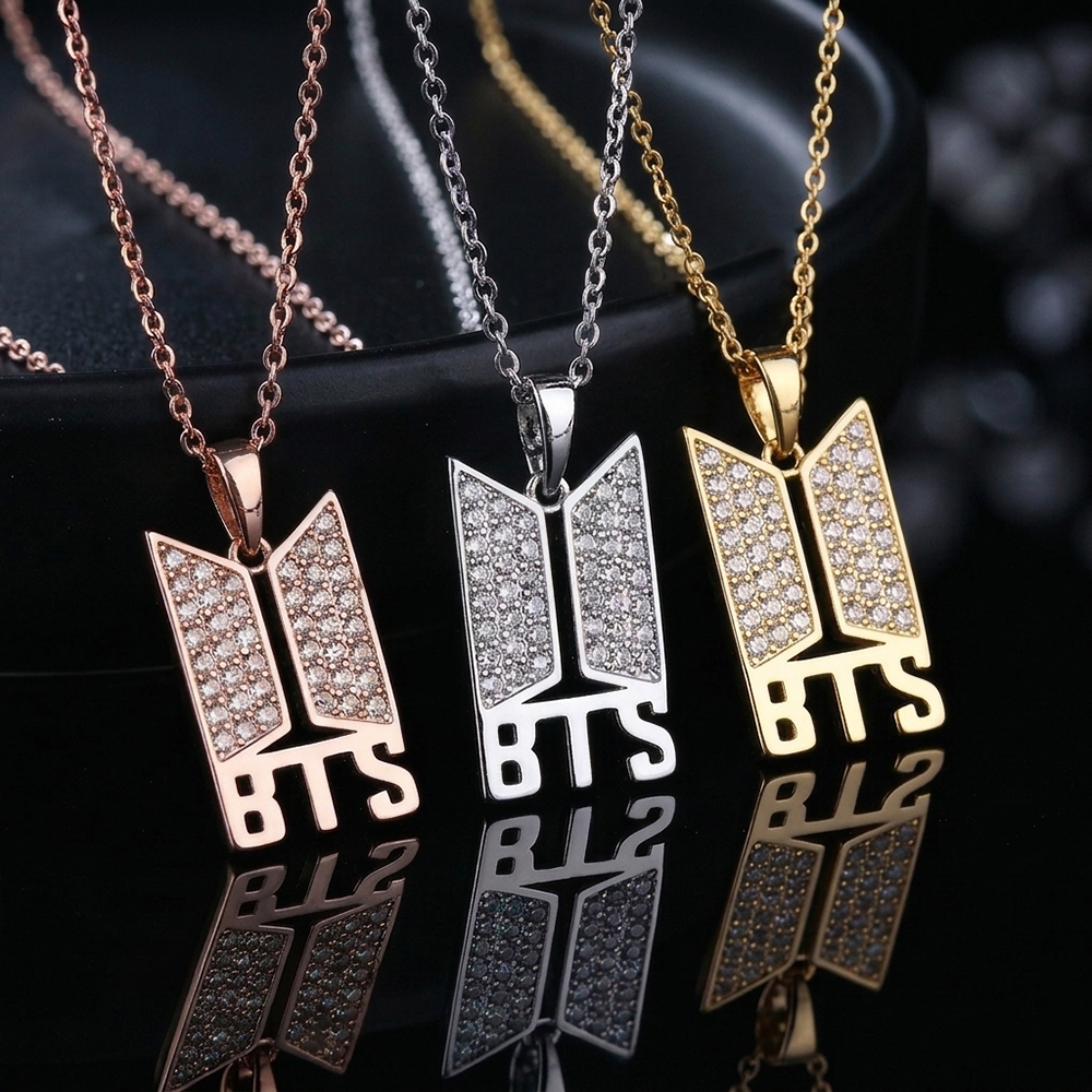 BTS Premium Necklace Golden Chain Jewelry Accessory
