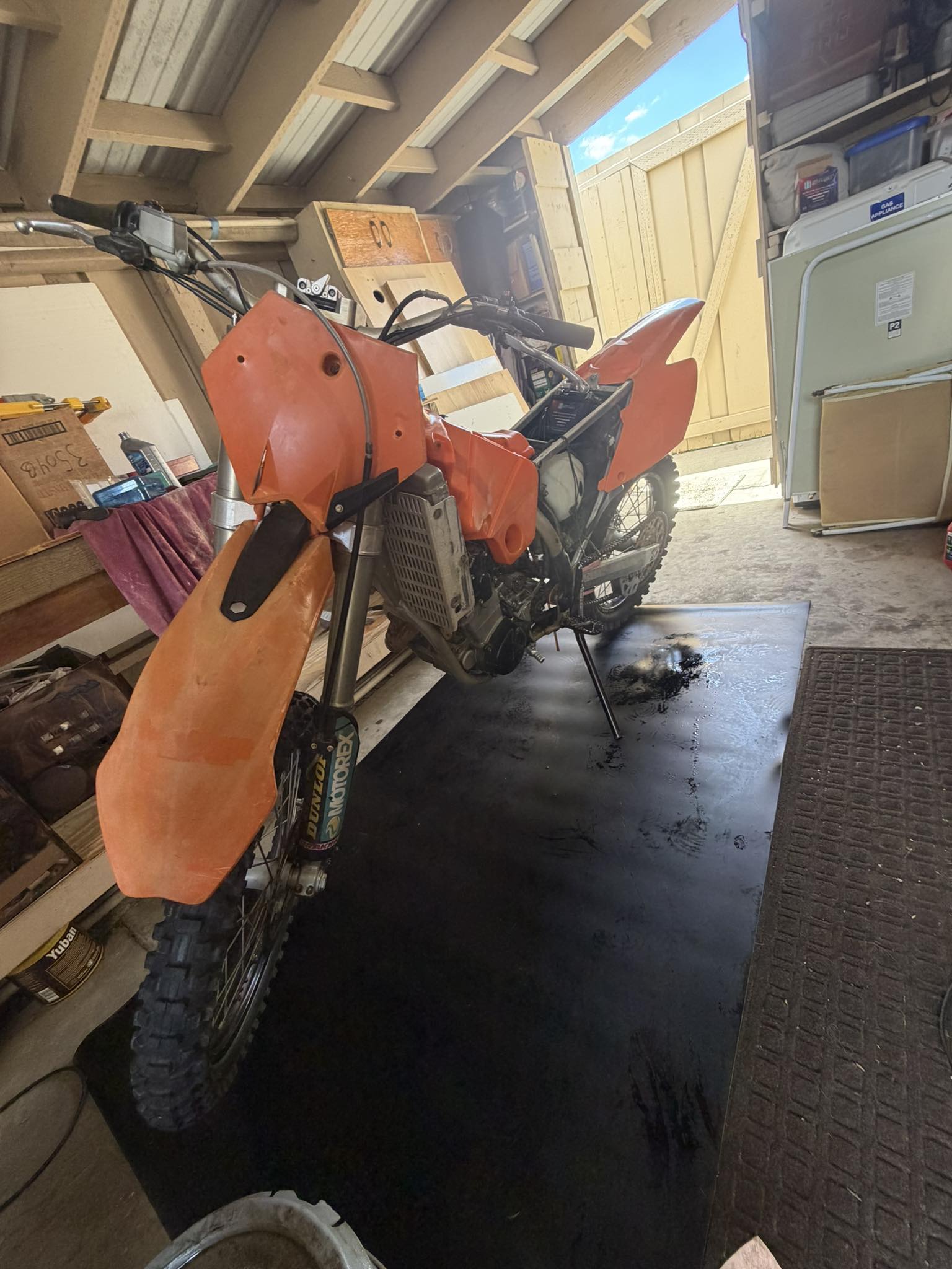 My sons 22 kx250…… new head, cams, piston, rings, timing chain