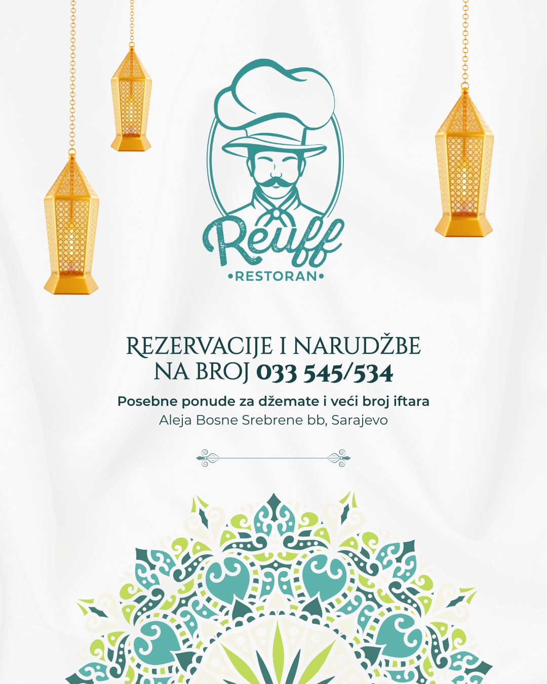 Reuff restaurant & cafe | Sarajevo