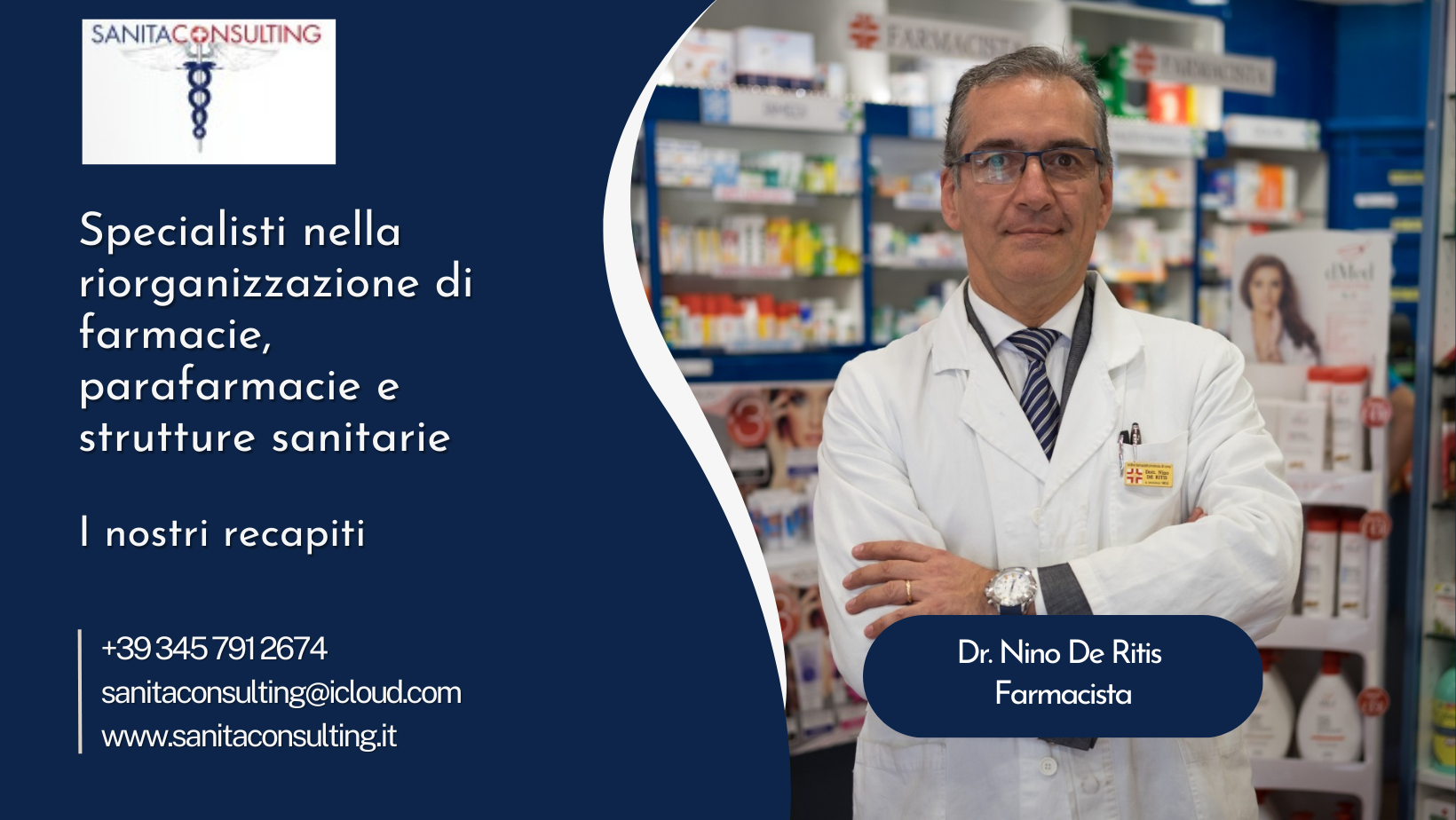 Dr.Nino De Ritis Consulente Farmacie e Parafarmacie | Rome