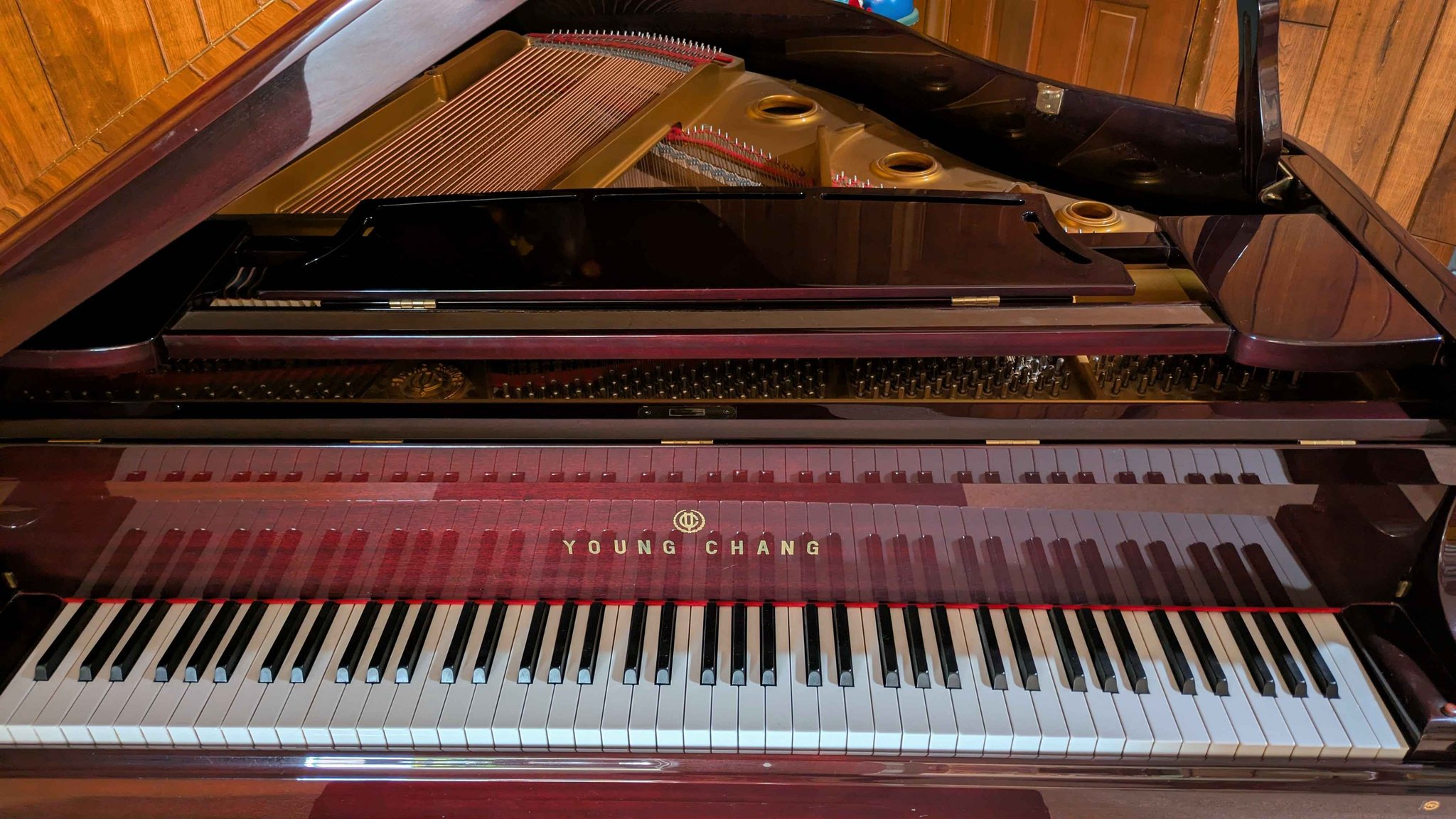 Young Chang Baby Grand Piano G-150 – Red Polish – Needs Minor Service ...