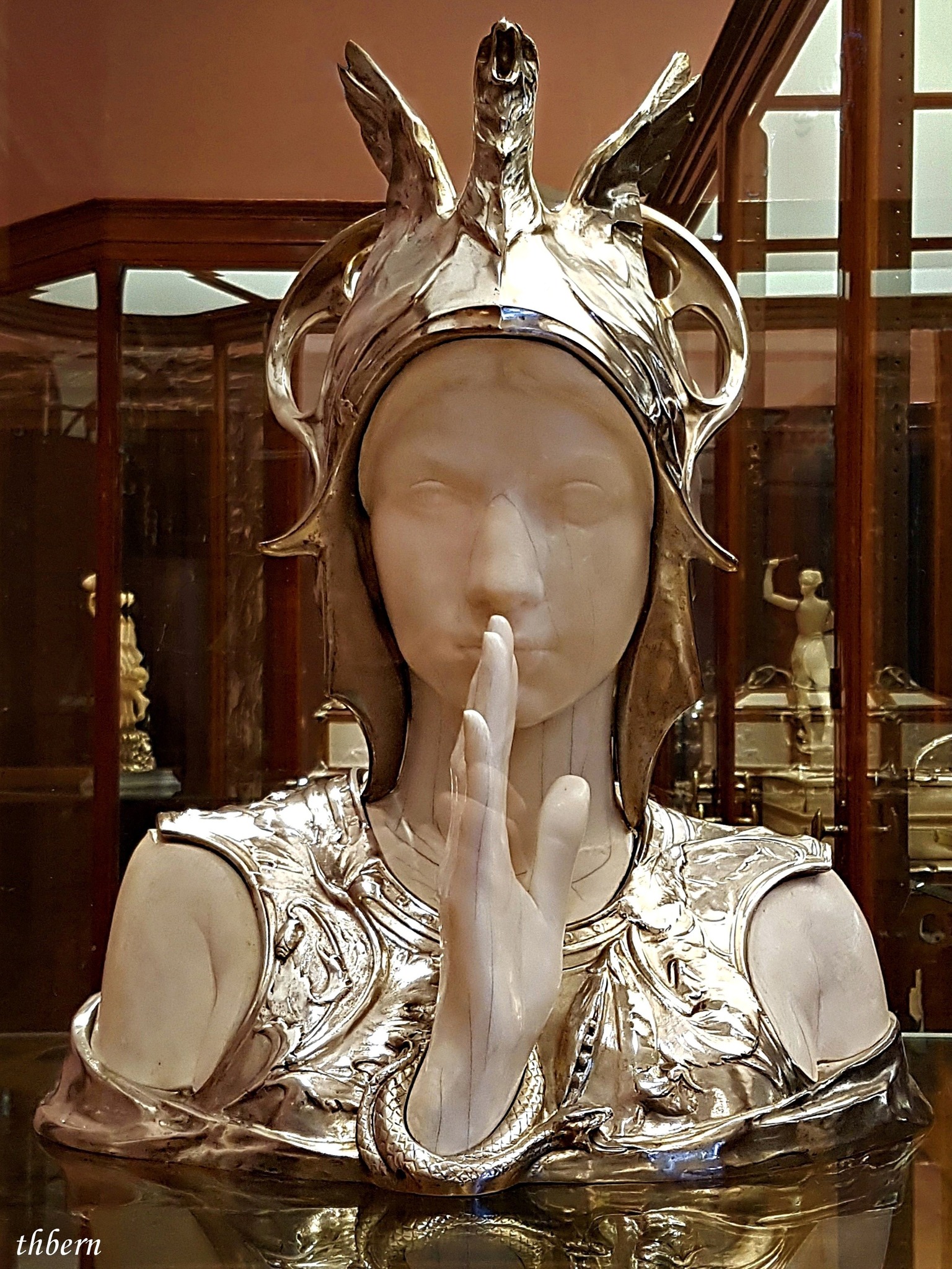 Mysterious Sphinx by Charles Van der Stappen in Brussels