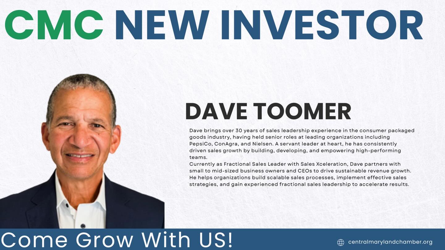 Central - 🚀 Investor Spotlight: Dave Toomer With over 30 years of sales ...