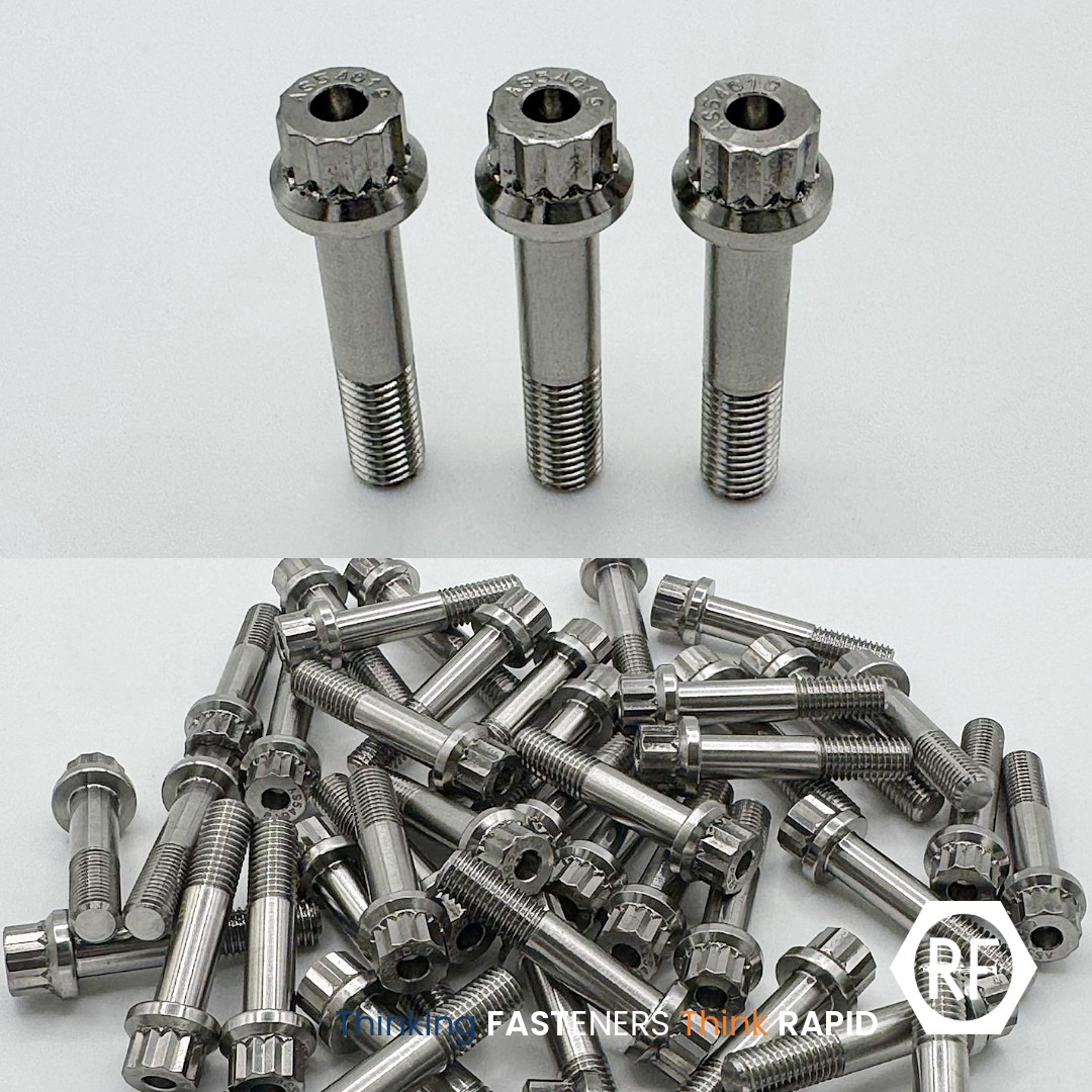 Rapid - 1/4UNF Bi-Hex Bolts manufactured from Inconel 718, destined for ...