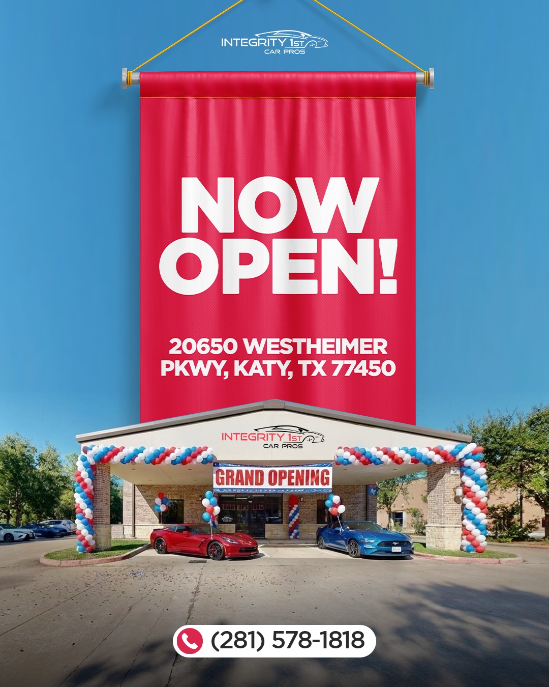 Houston, we’re officially OPEN! 🎉... - Integrity 1st Car Pros | Facebook