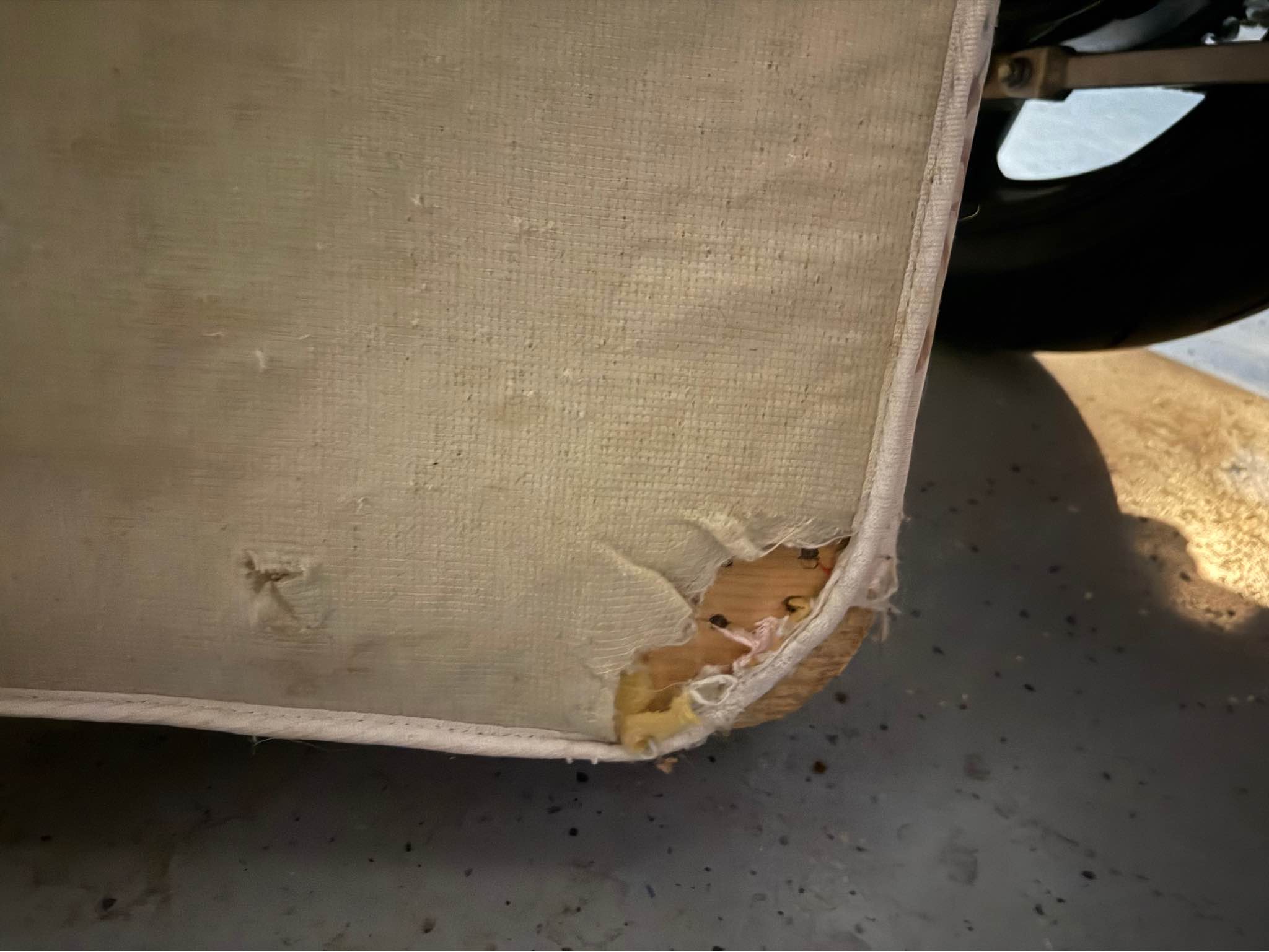 2 matching Ashley twin beds with box springs and mattresses - Mattress ...