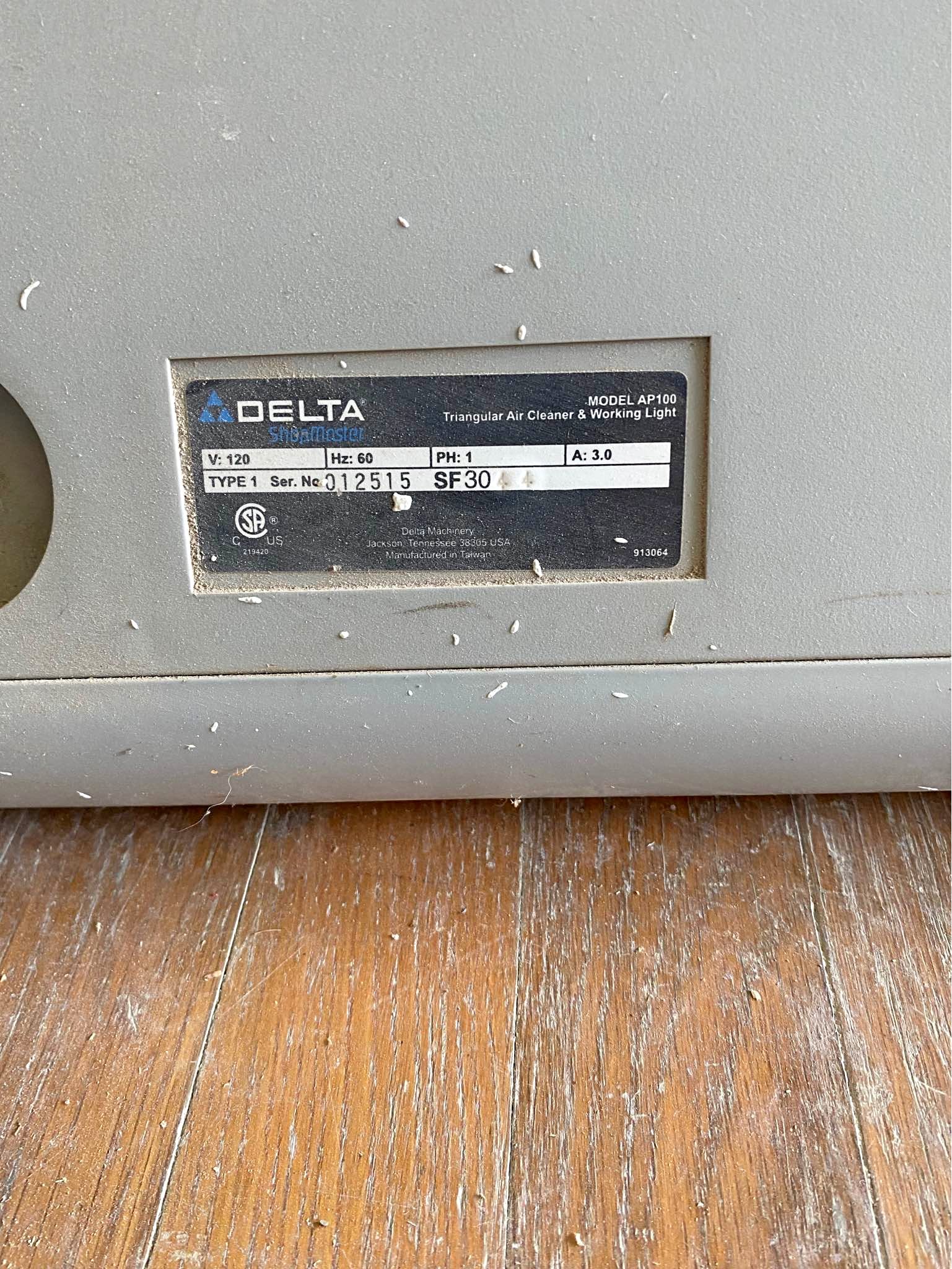 Delta ShopMaster AP100 Air Cleaner / Dust Filter for Woodworking Shop ...