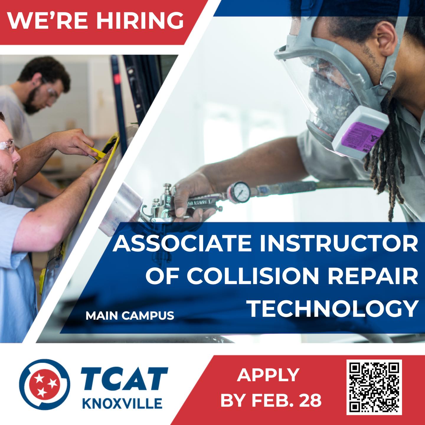Now Hiring: Associate Instructor of Collision Repair 🚗🔧 Do you