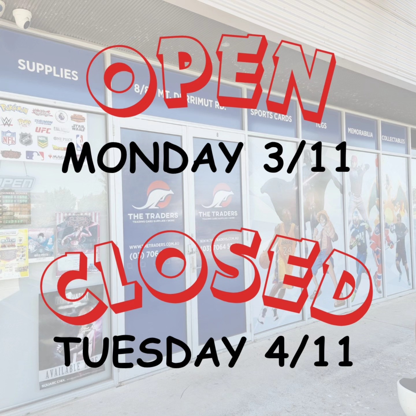 The Traders - Our physical shop is open Monday, closed Tuesday, and ...