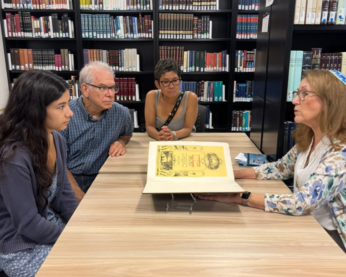 Ziegler - Rabbi Fenton and Ziegler librarian Jackie Ben-Efraim welcomed ...