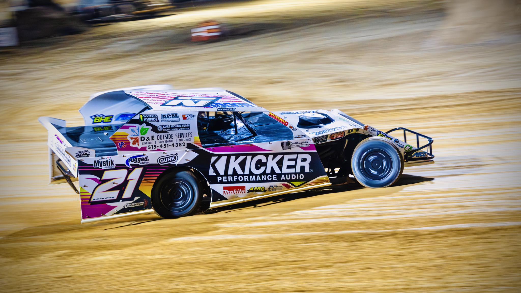 Stock Car B Feature 1 - Pile-up Started By #8 Nick Steier, #101 Marvin ...
