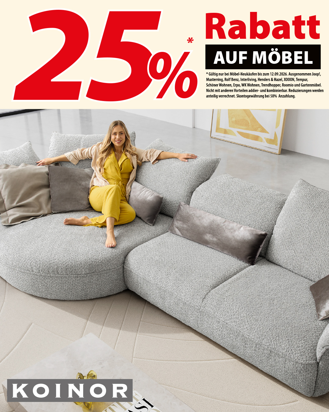 Neue Möbel zu Super-Preisen 🎉 Sichert euch jetzt 25% Rabatt auf Möbel! 😎 Alle Infos und aktuelle Angebote gibt's im Online-Prospekt. Den Link findet ihr wie immer im 1. Kommentar 👇