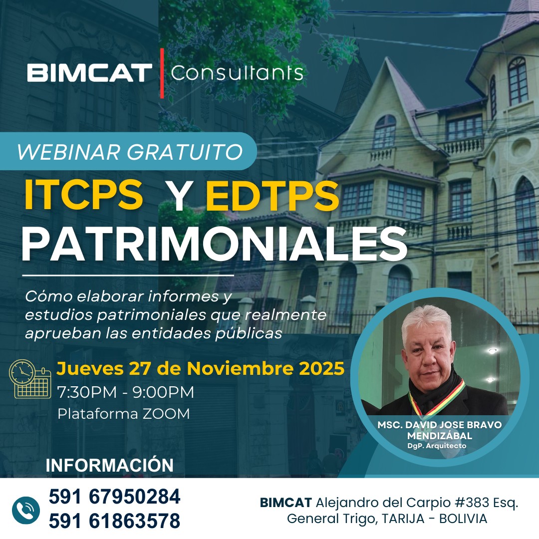 Comunidad Arquitectura Bolivia | 👷🏻👷🏻‍♀️ WEBINAR GRATUITO 💻 ITCPS Y ...