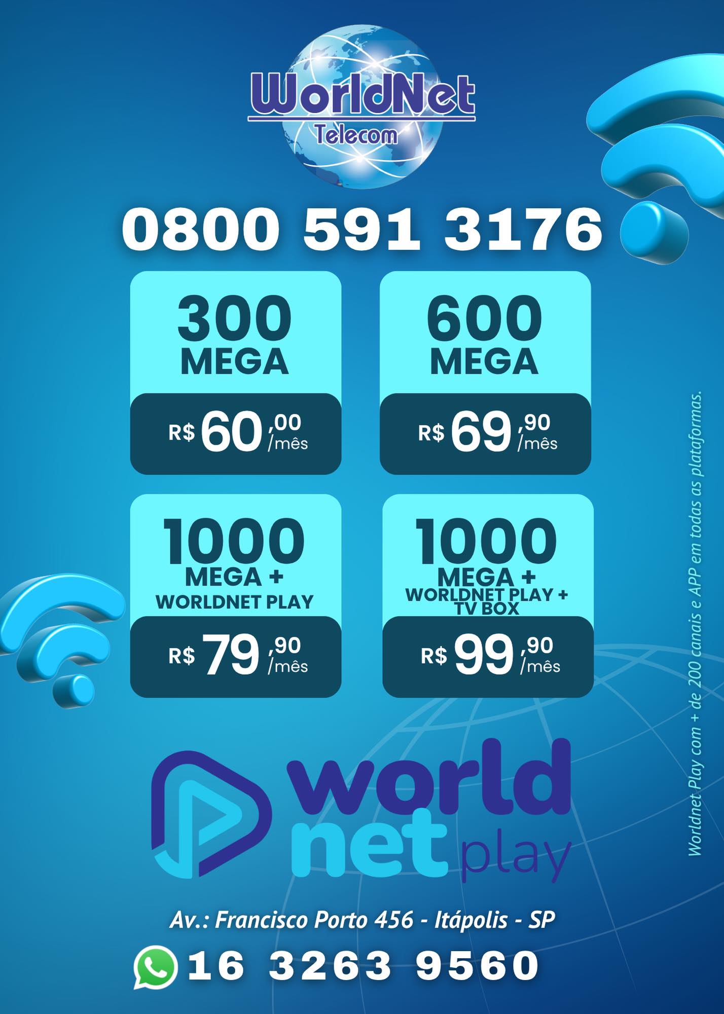 WorldNet Telecom | Itápolis SP