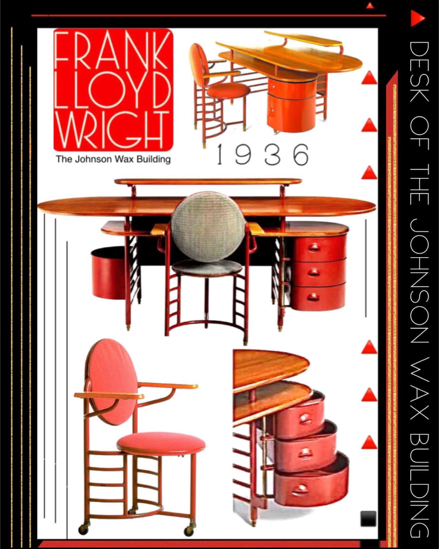 The Great Workroom in Frank Lloyd Wright's S.C. Johnson & Son