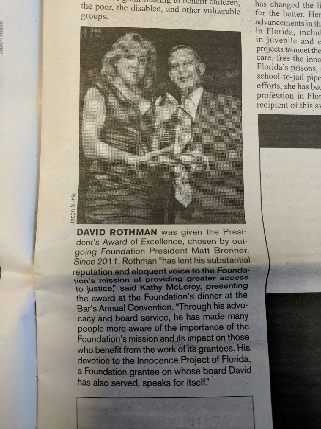 Congratulations to... - The Florida Bar Criminal Law Section