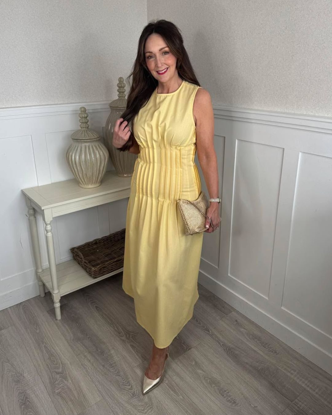 gold shoes yellow dress Pretty dresses for your next special occasion🌼 Look 1: > https://tinyurl.com/2mm37pj7 > https://tinyurl.com/329zfrpe Bag > (Similar) https://tinyurl.com/bddn6j28 Look 2: Dress > https://tinyurl.com/5yxy526p Shoes > https://tinyurl Fit: Empire Waist