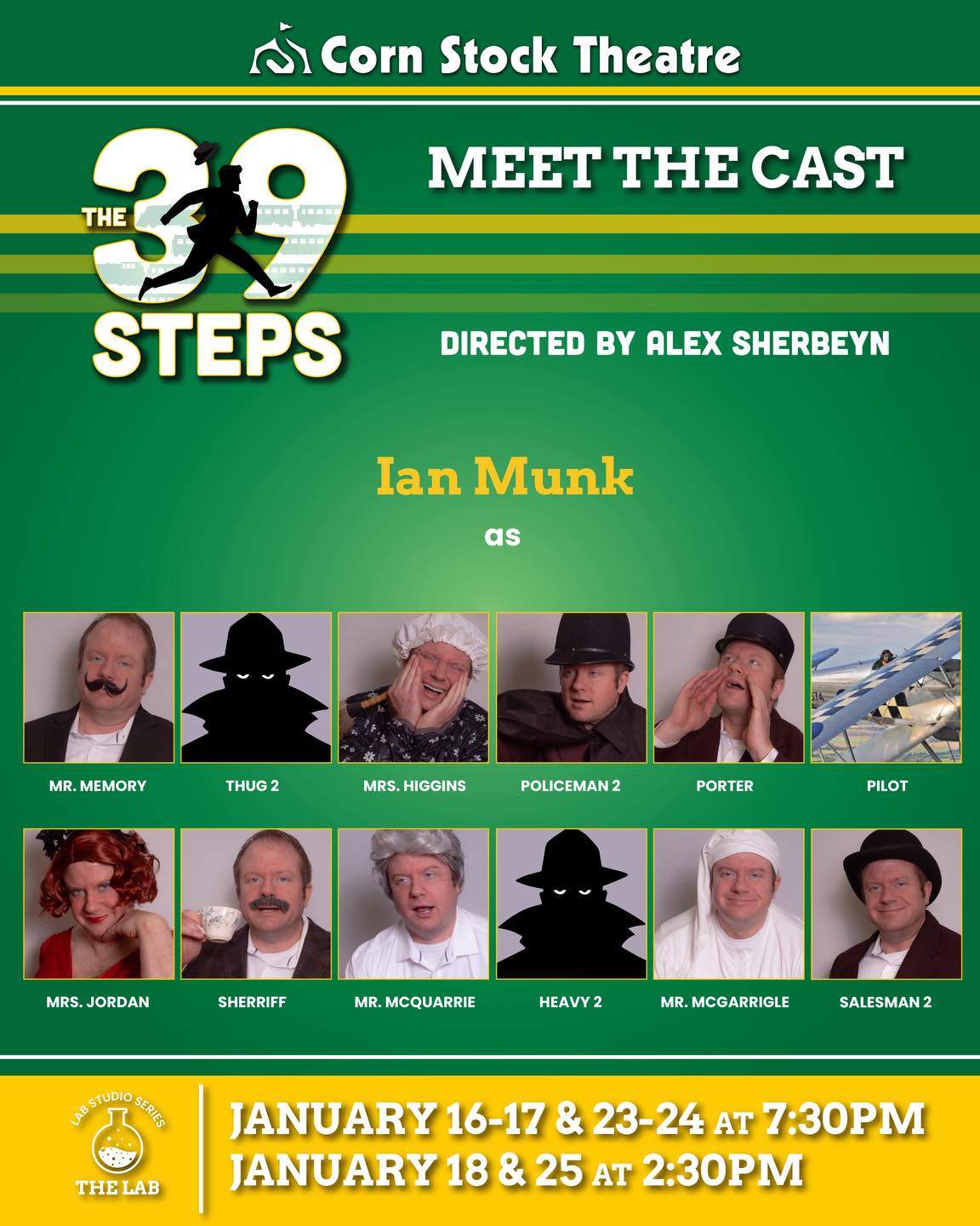 Corn - 🚞 MEET THE CAST 🚞 The 39 Steps opens TOMORROW! Meet the cast of ...