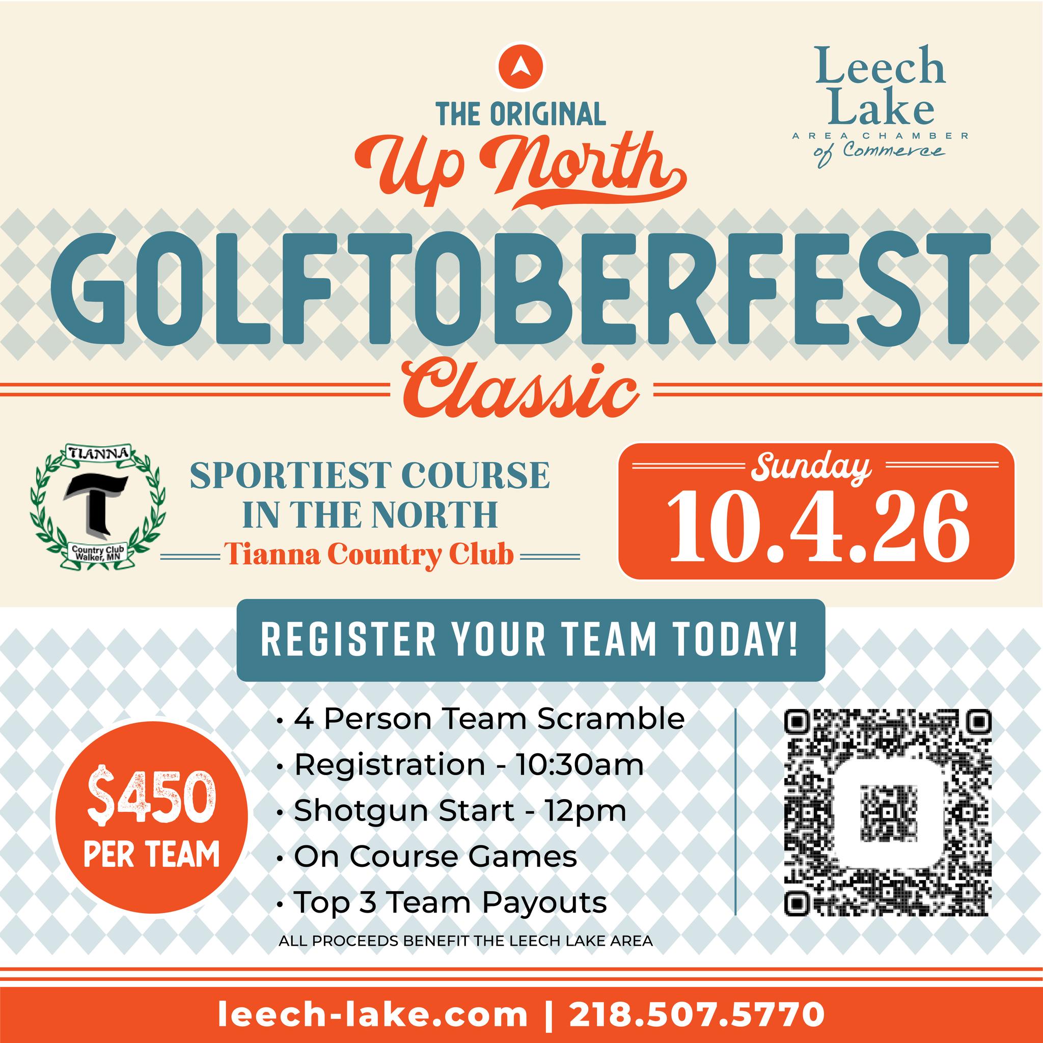 Leech Lake Area Chamber of Commerce's 2026 Golftoberfest Classic
