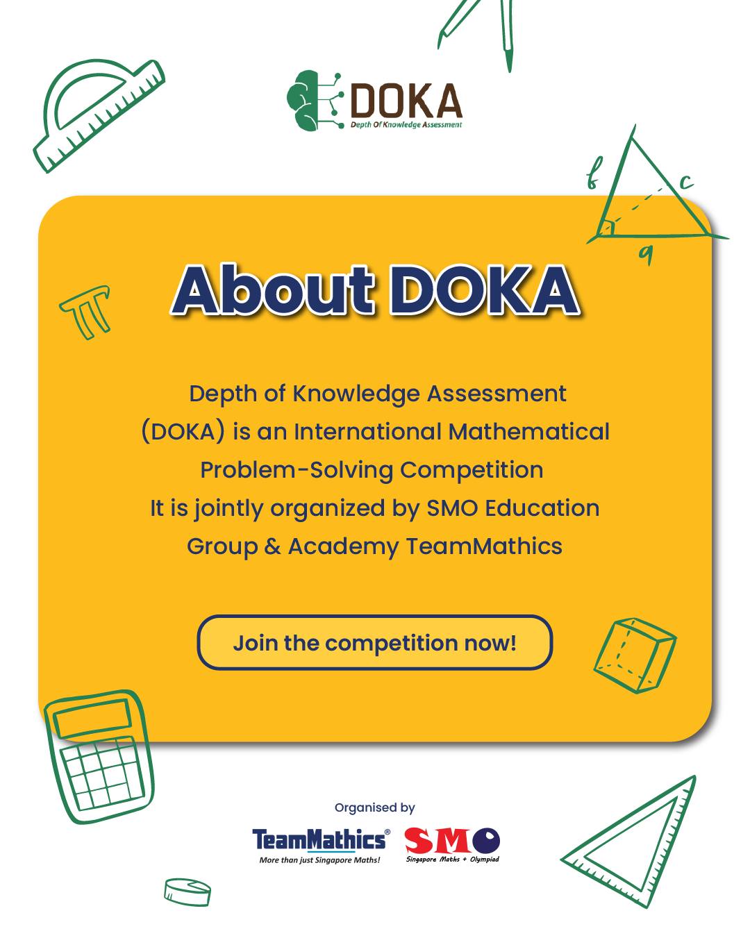 🌍 DOKA: A Global Math IQ Competition... - Academy TeamMathics | Facebook