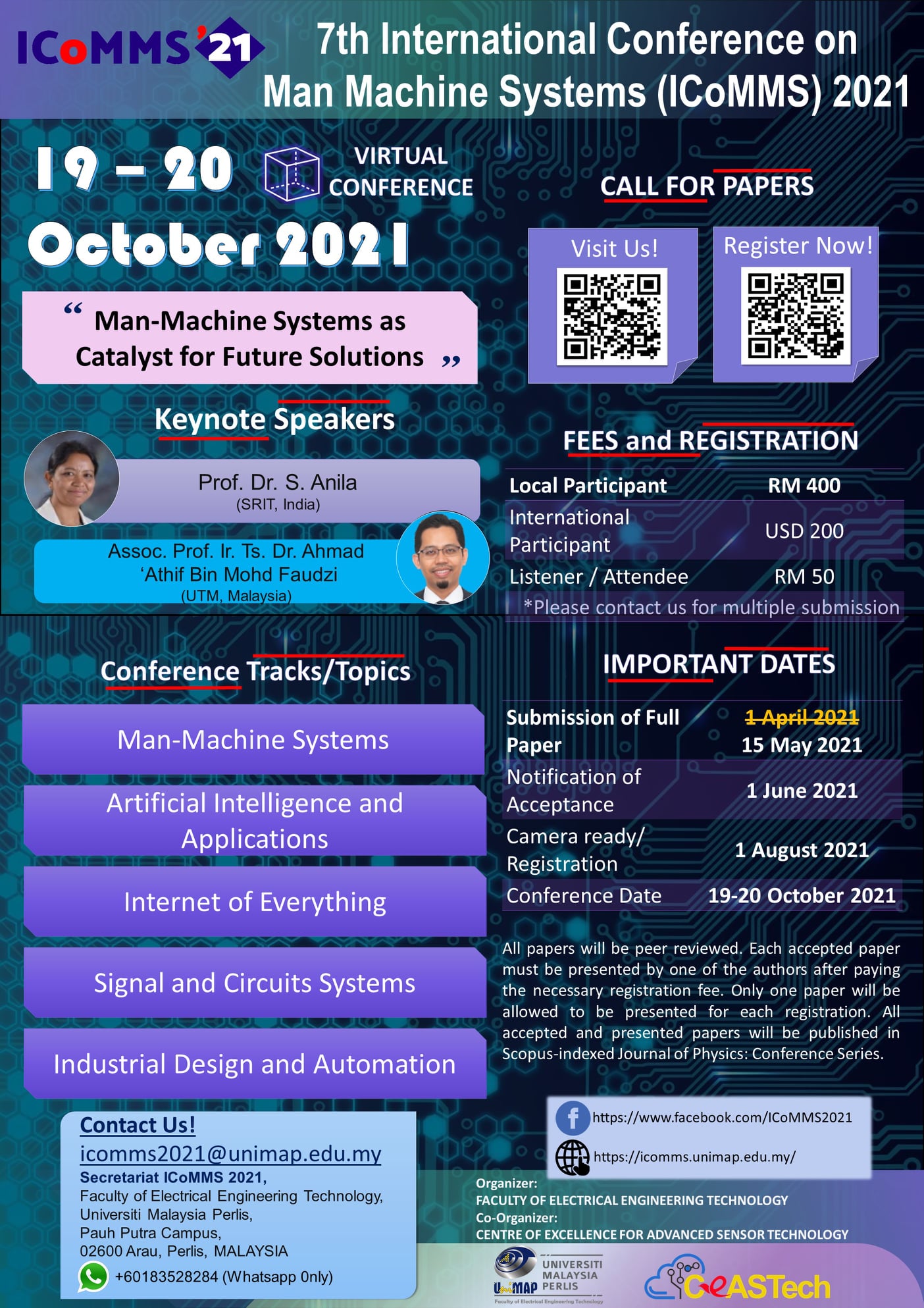 8th International Conference on Man Machine Systems 2023-icomms2023 | Arau