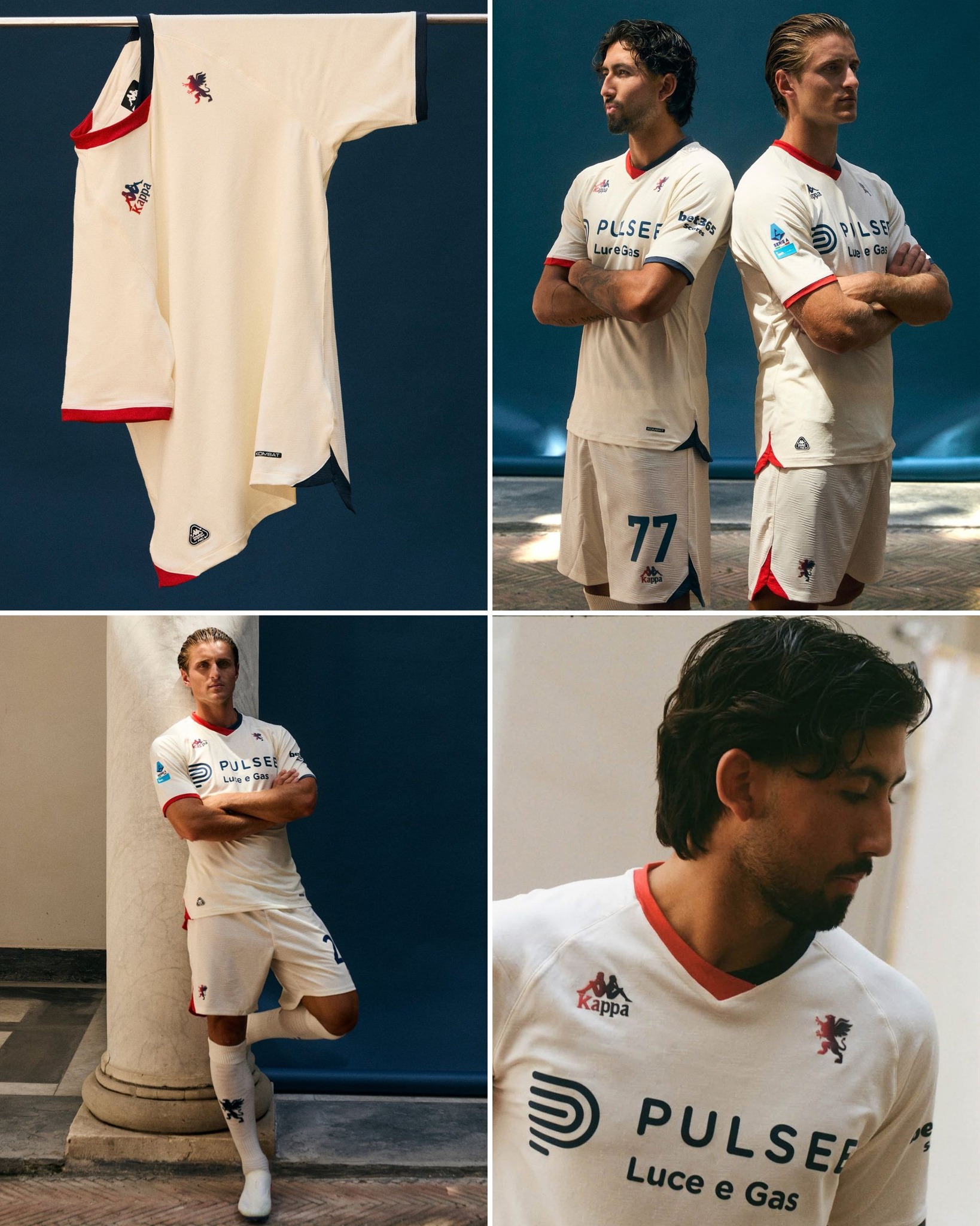 Genoa's new away kit for the 2026/27 season by Kappa.