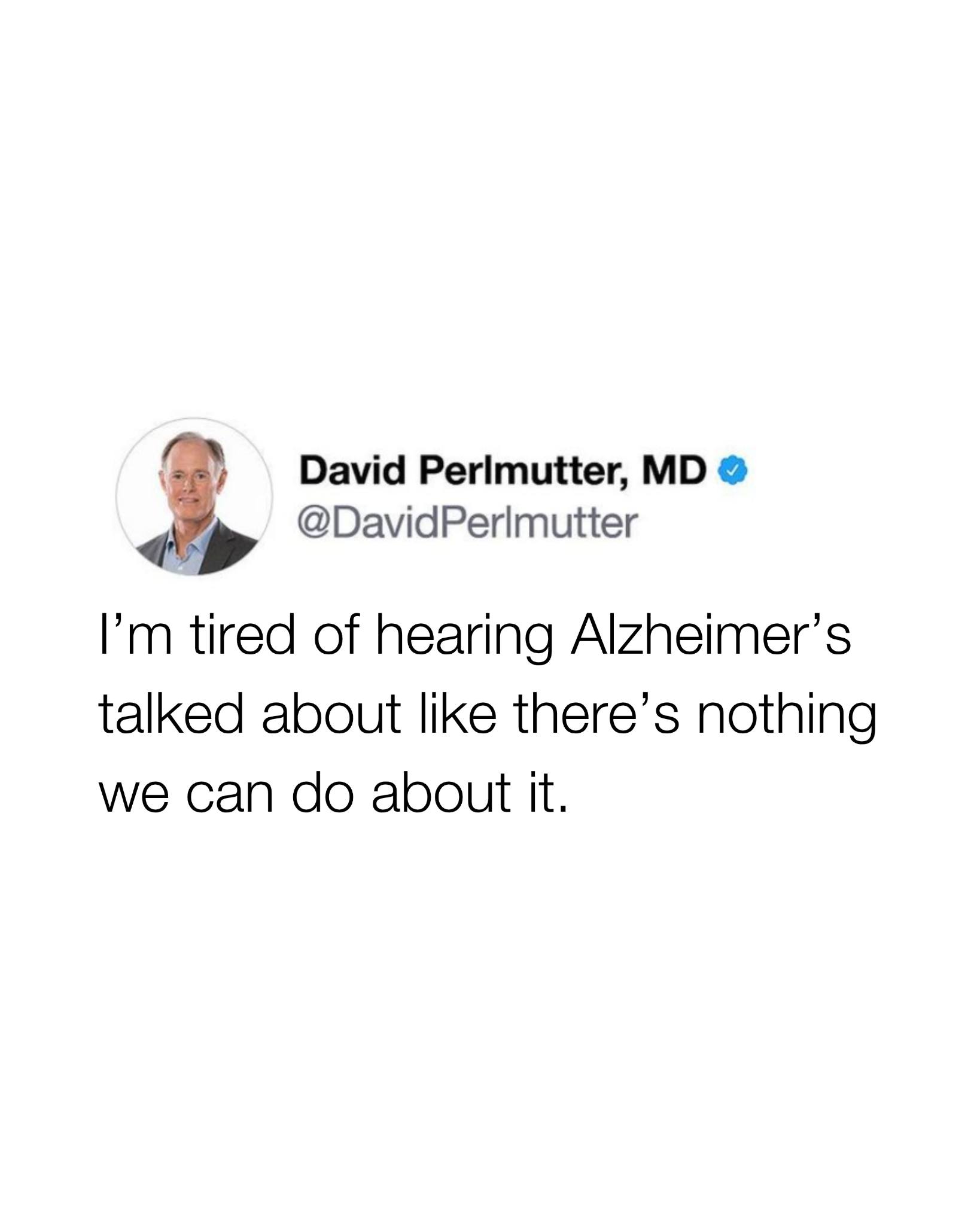 Alzheimer's is not inevitable. But for too long, the conversation has focused on reacting to disease rather than understanding what drives it. After over a decade of diving into the research, I