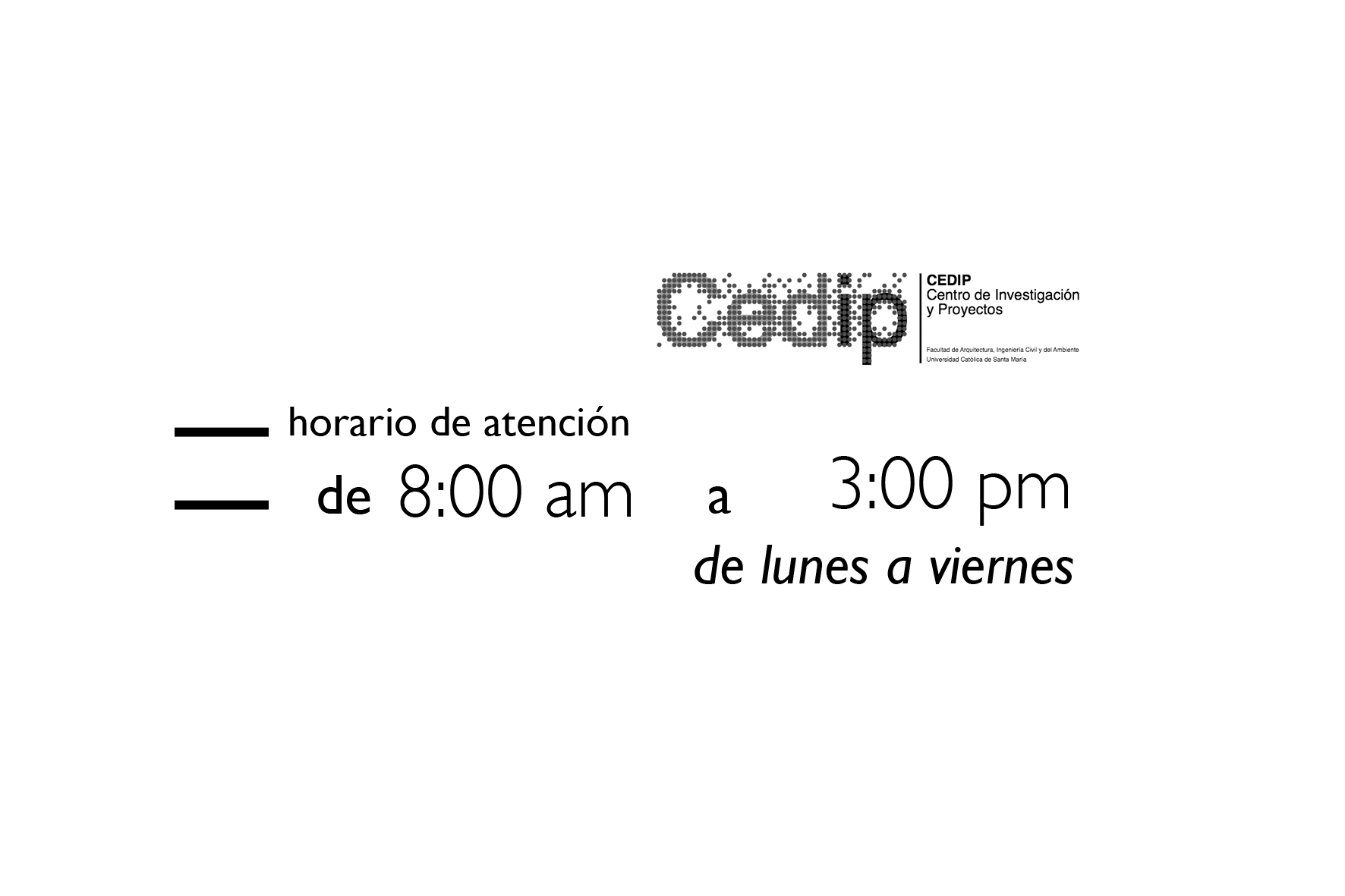 CEDIP - Centro de Investigación y Proyectos FAICA - ATENCION! El CEDIP ...