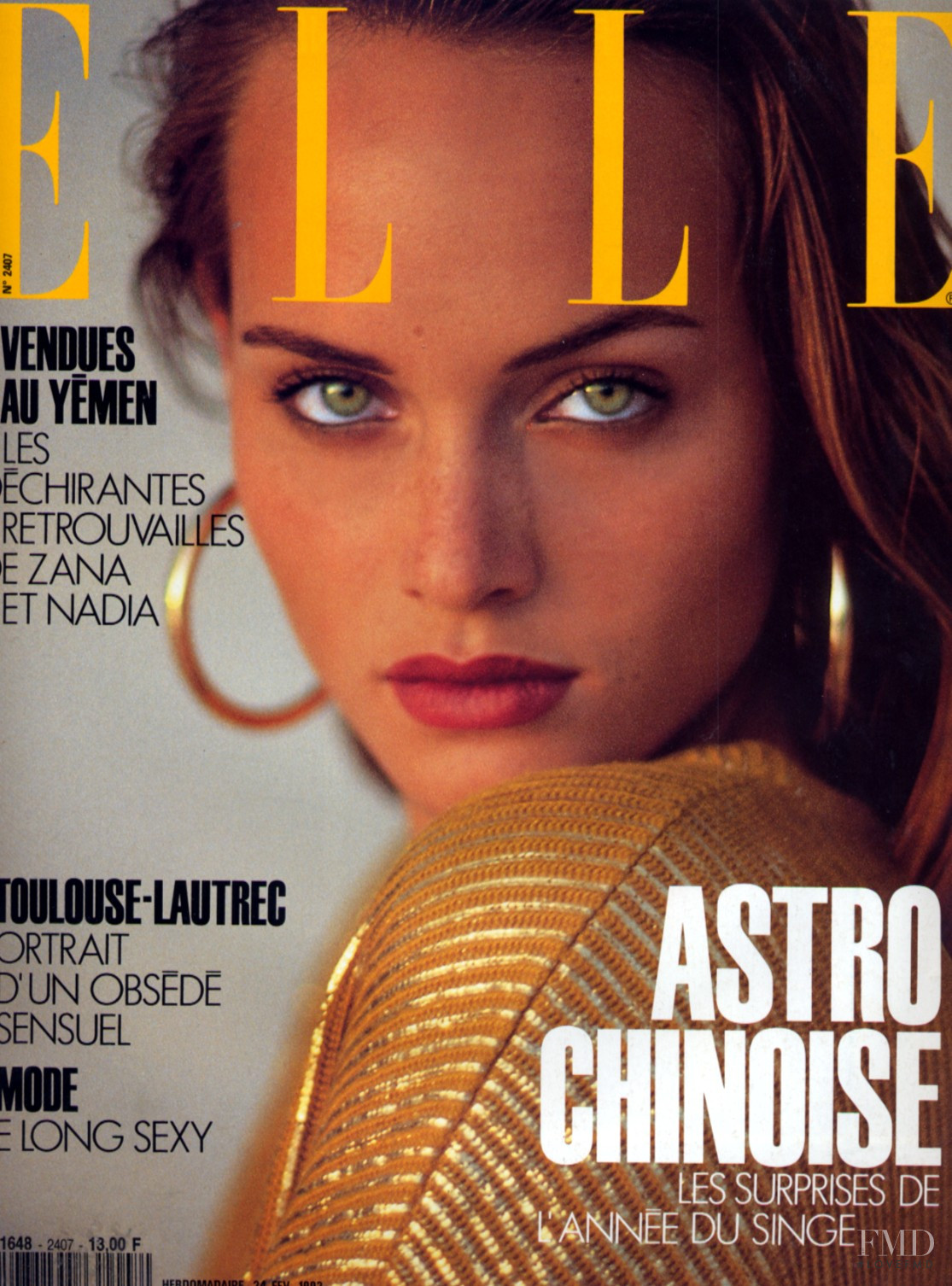 Amber Valletta for ELLE FR, 24 Feb 1992 ❤️