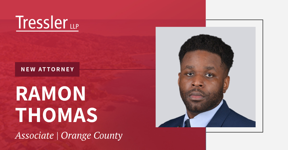 Tressler - We are delighted to welcome Ramon Thomas as an associate ...