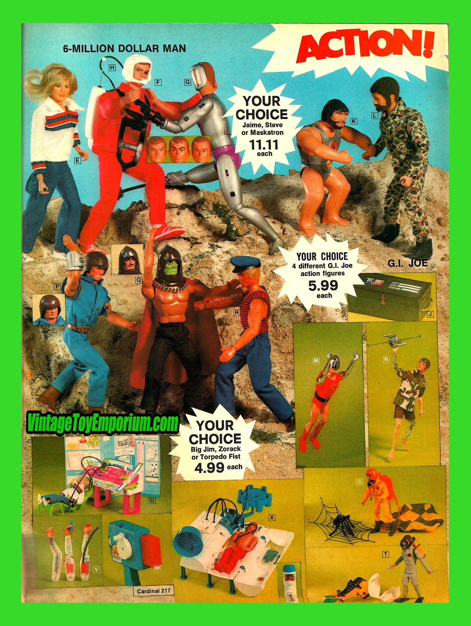 1976 Action Figures Toy Advertisement - Six Million Dollar Man