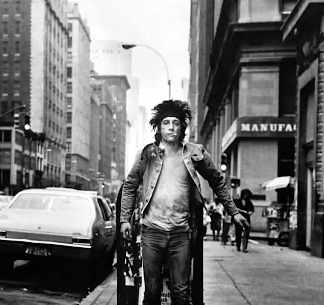 Johnny Thunders on a tear in NYC circa 1990.
