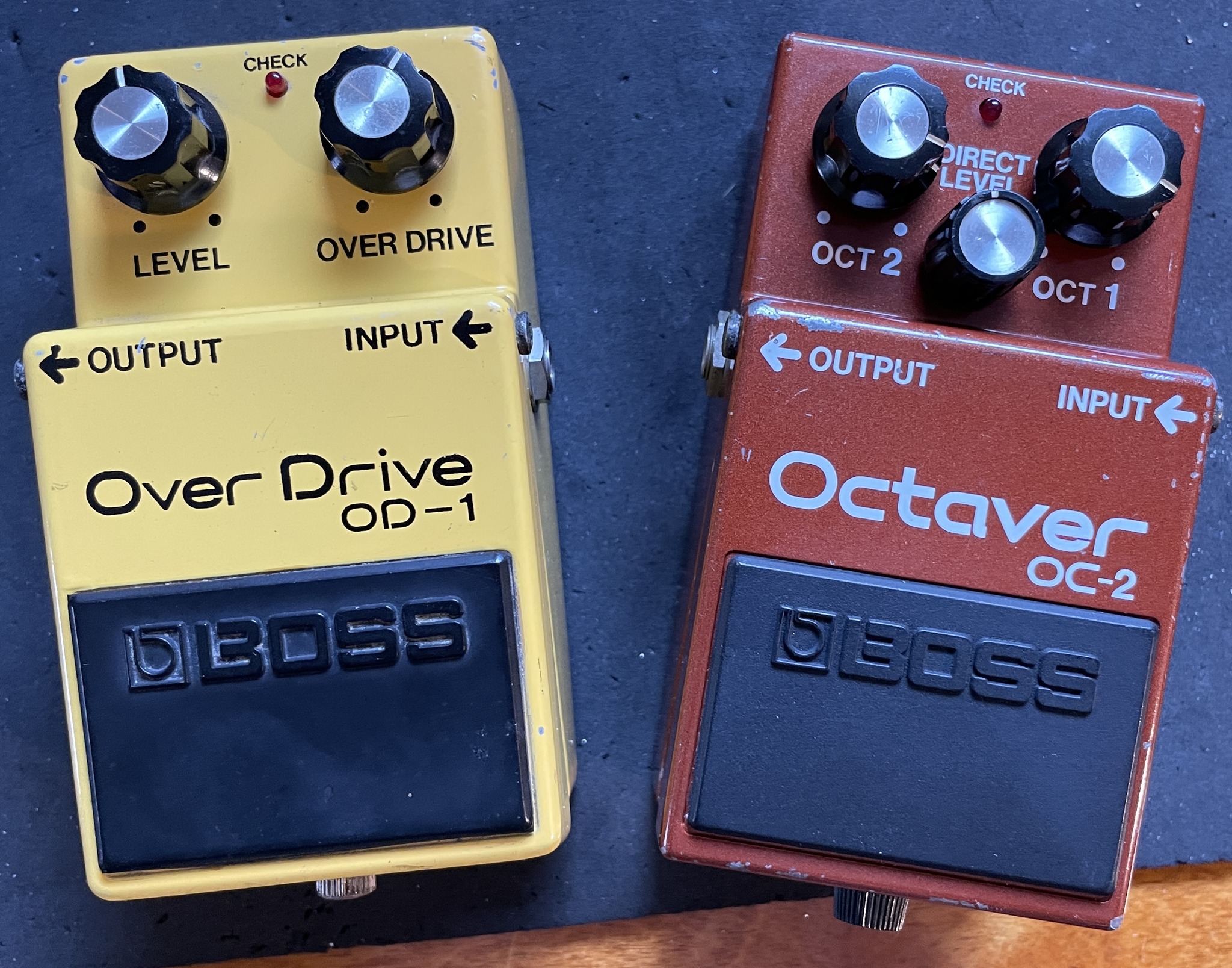 Vintage Boss OD-1 pedal with Raytheon chip