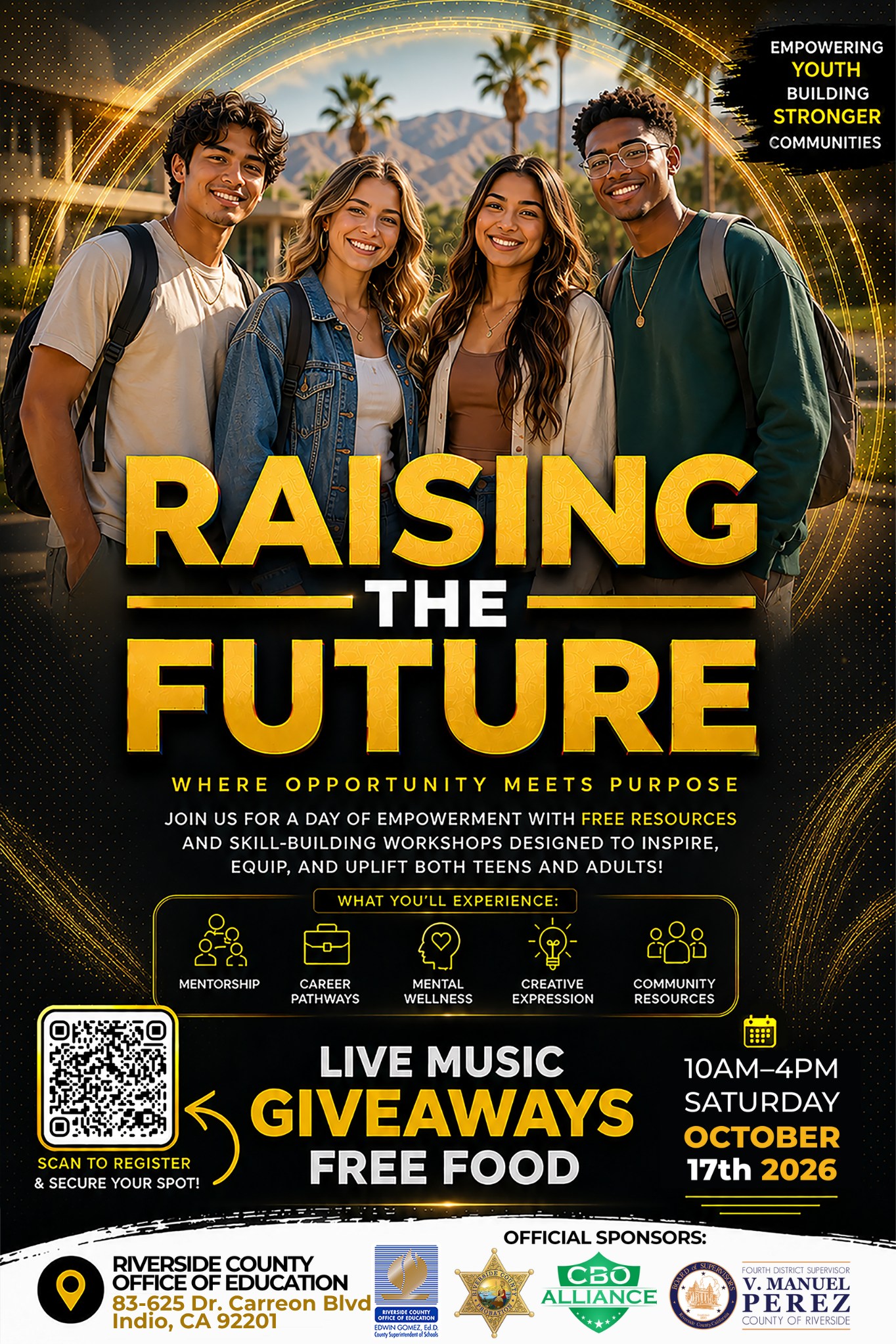 Raising the Future free youth empowerment event in Indio