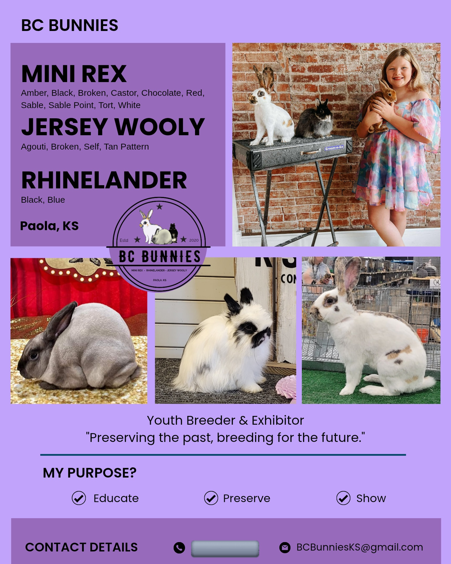 BC Bunnies - The 2026 KSRBA directory advertisement... | Facebook