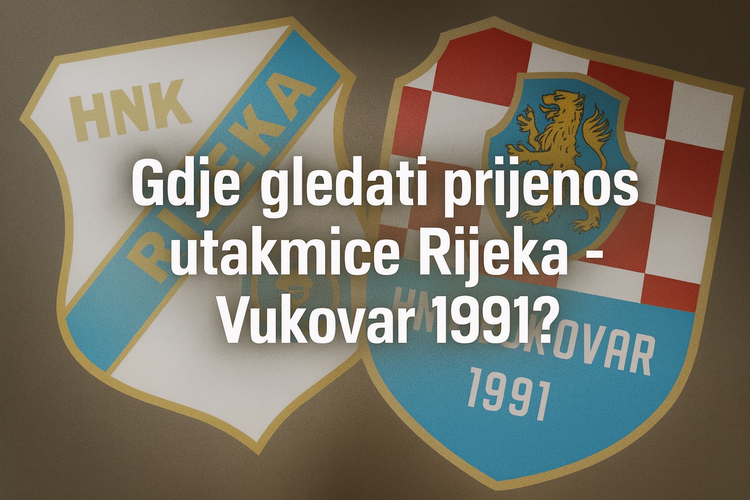 Forza Fiume - Rijeka i Vukovar 1991 danas igraju važan... | Facebook