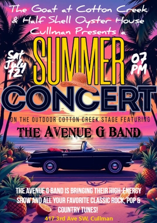 Summer Concert Presented by The Goat at Cotton Creek & Half Shell ...