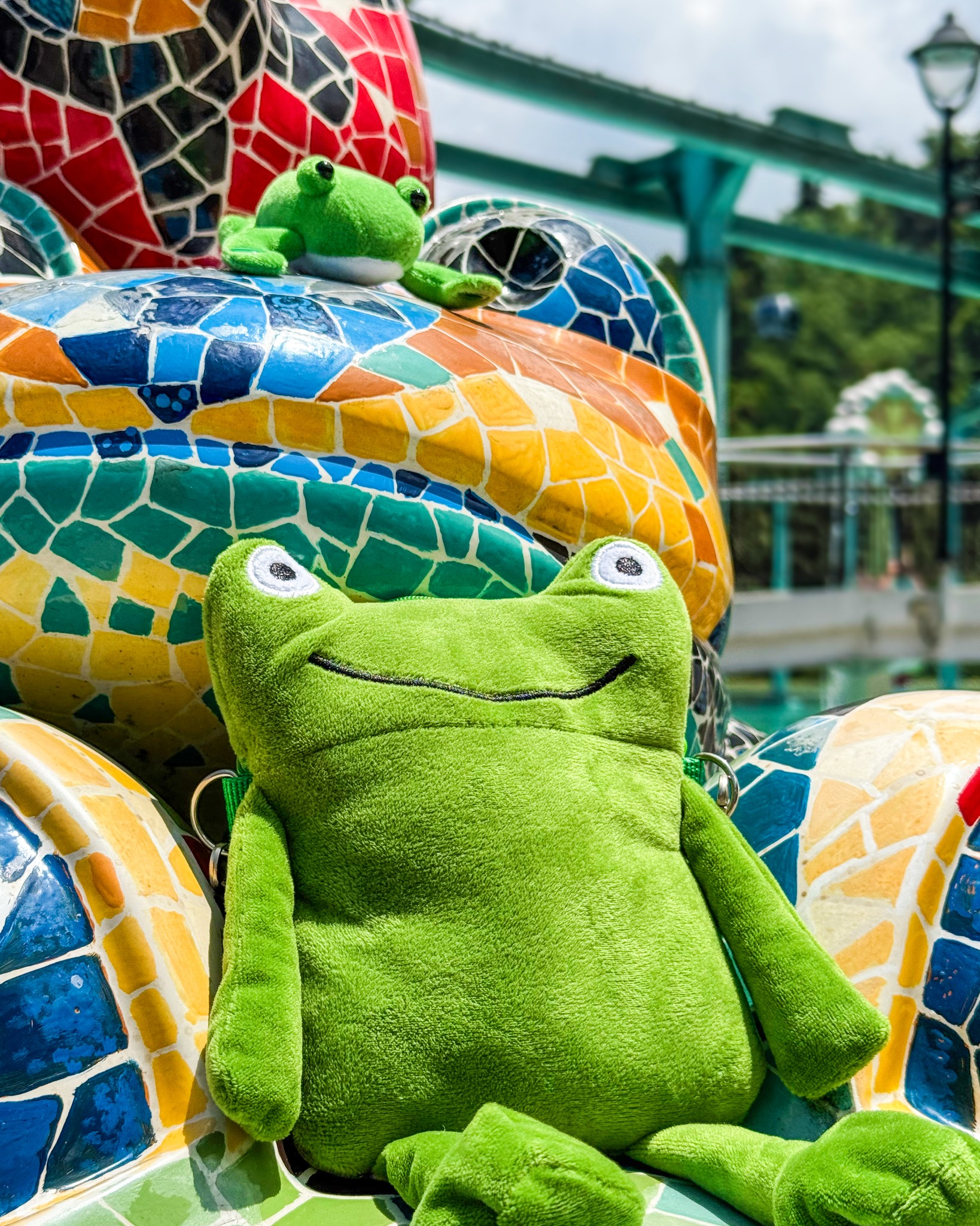 🐸蛙! 蛙!!蛙!!!🐸 日月潭九蛙清淤后探頭與大家見面後，九族其實也有蛙