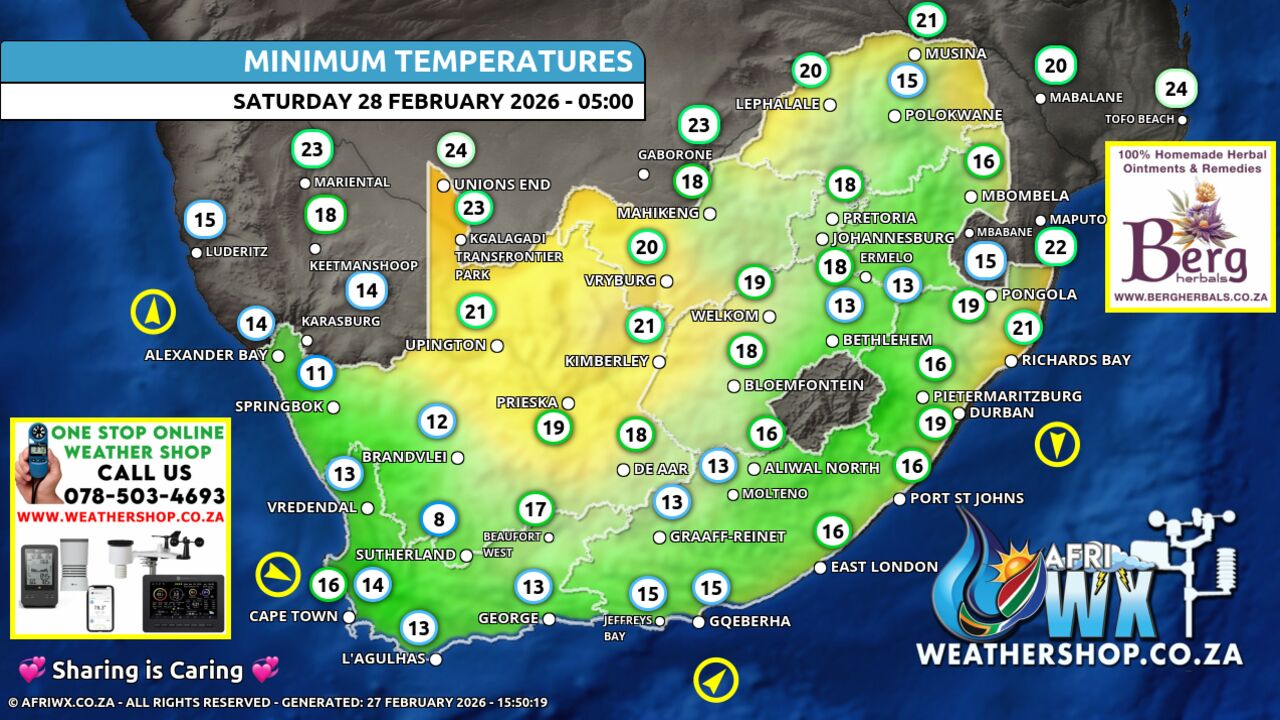 your-minimum-temperatures-weather-map-for-south-africa-weatherupdate