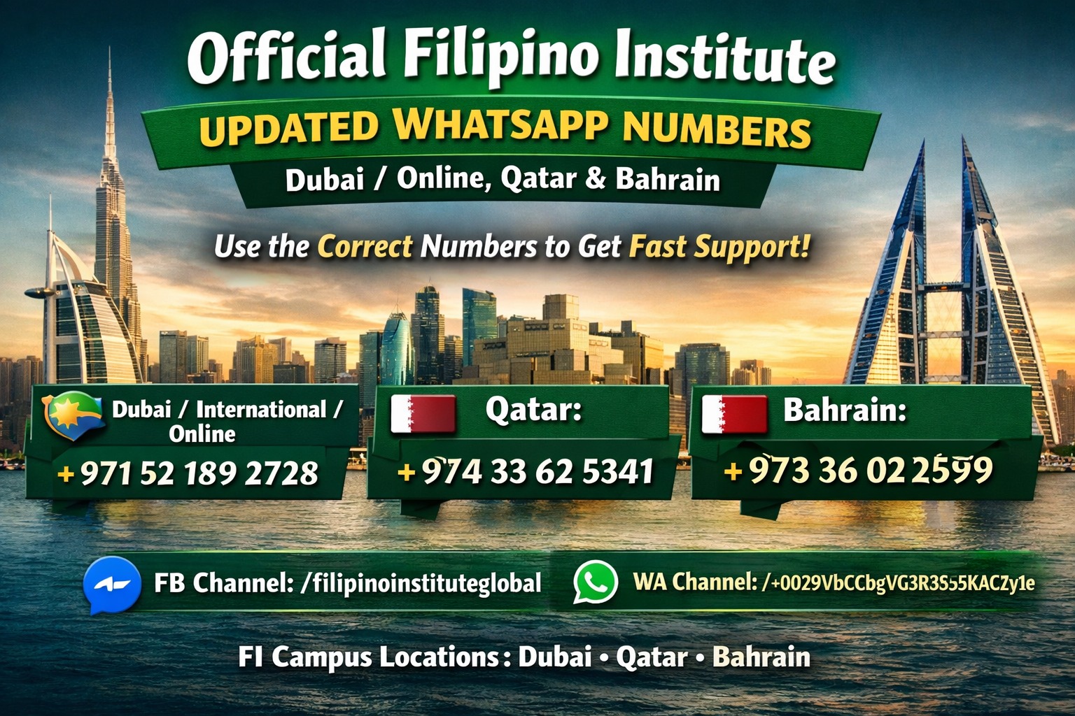 Filipino - 🇶🇦 OFFICIAL ANNOUNCEMENT FOR QATAR — UPDATED WHATSAPP ...