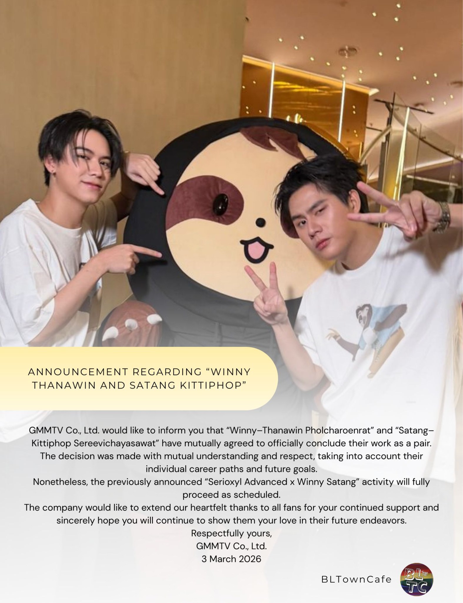 Winny and Satang have officially decided to conclude their work as