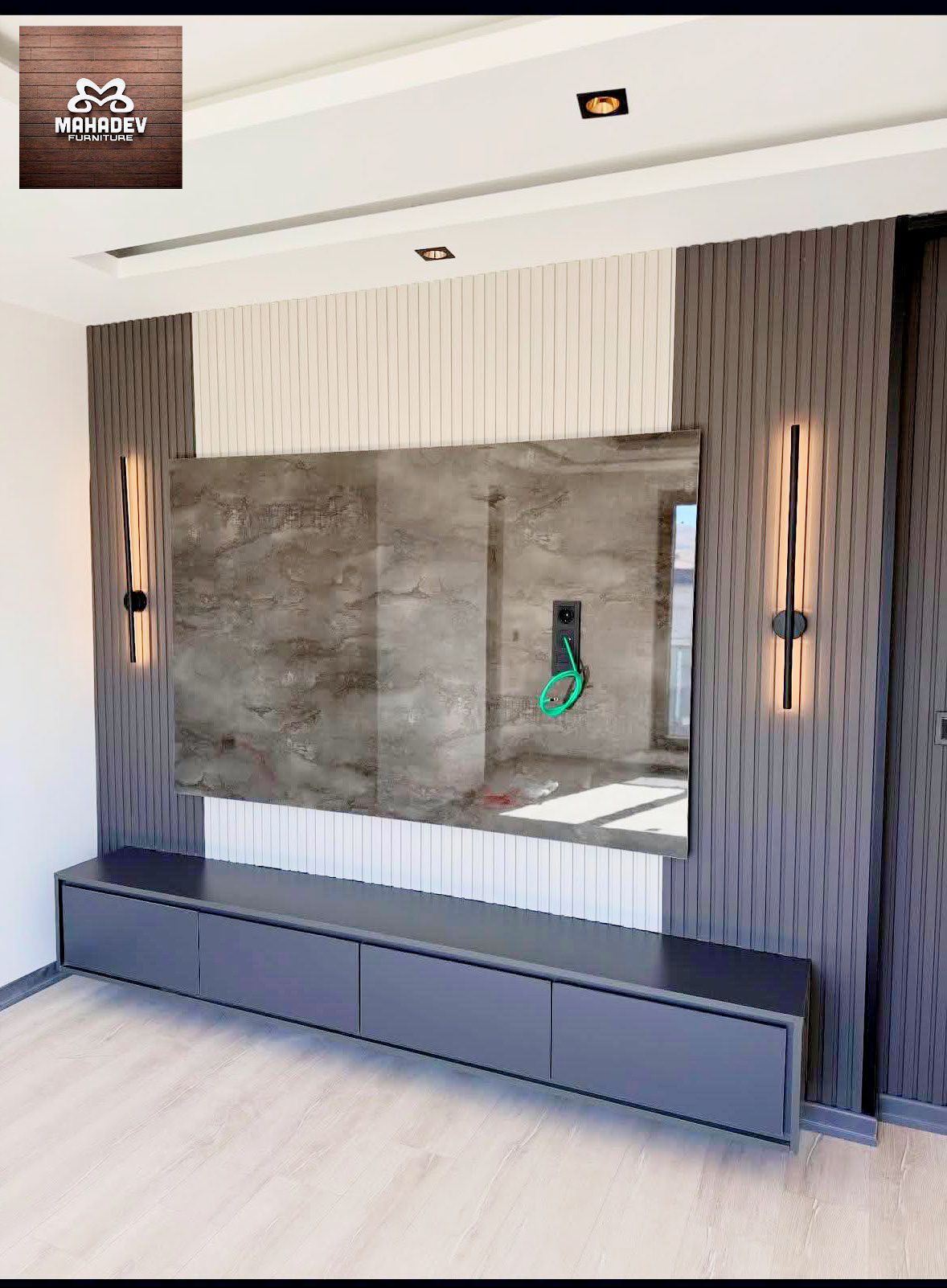 Mahadev - Led penal design TV unit design #viralpost2026シ ...