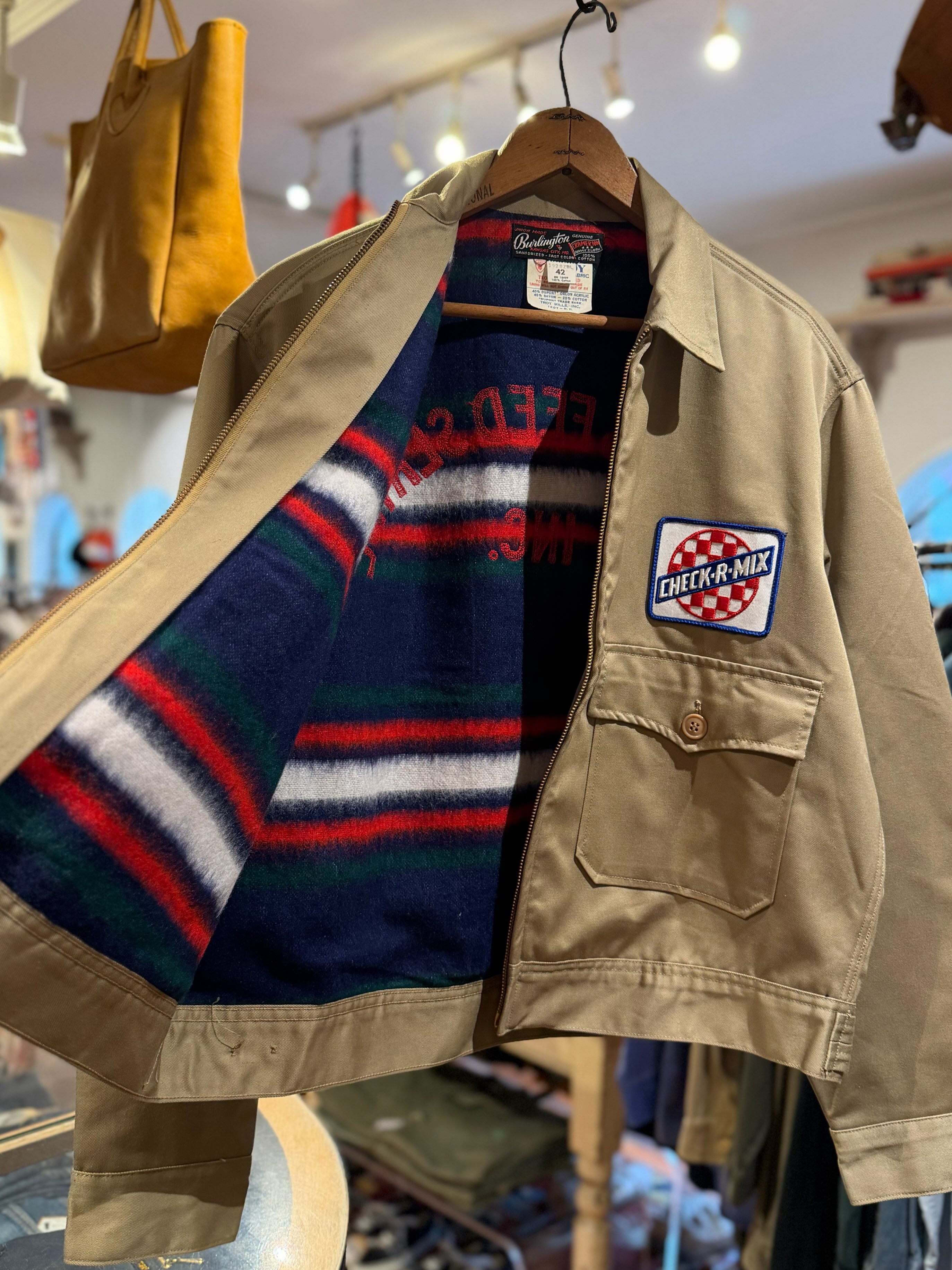 50's WOOLRICH Hunting Jacket Engineer Jacket Style Size:46 実寸