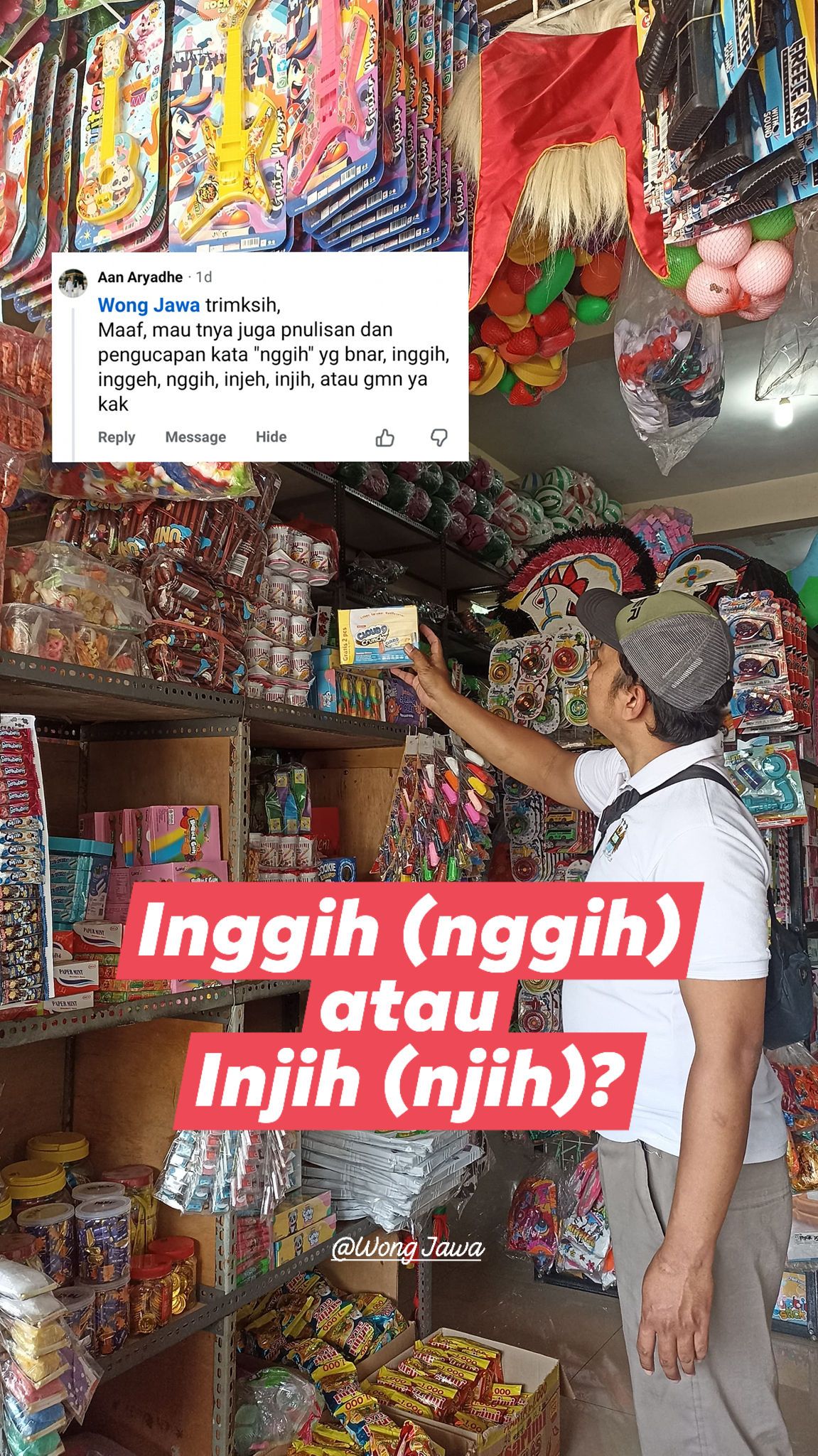 Wong Jawa - Inggih atau Injih? Dalam kehidupan sehari hari... | Facebook