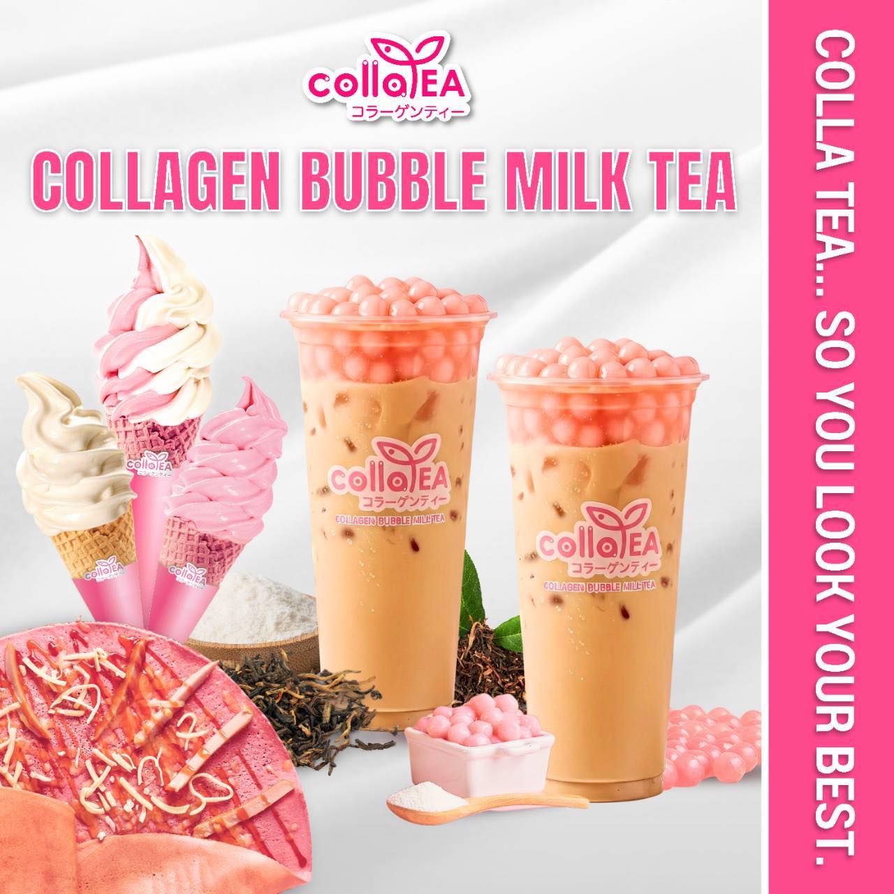 Colla tea... - Colla tea Thailand ชานมไข่มุกผสมคอลลาเจน