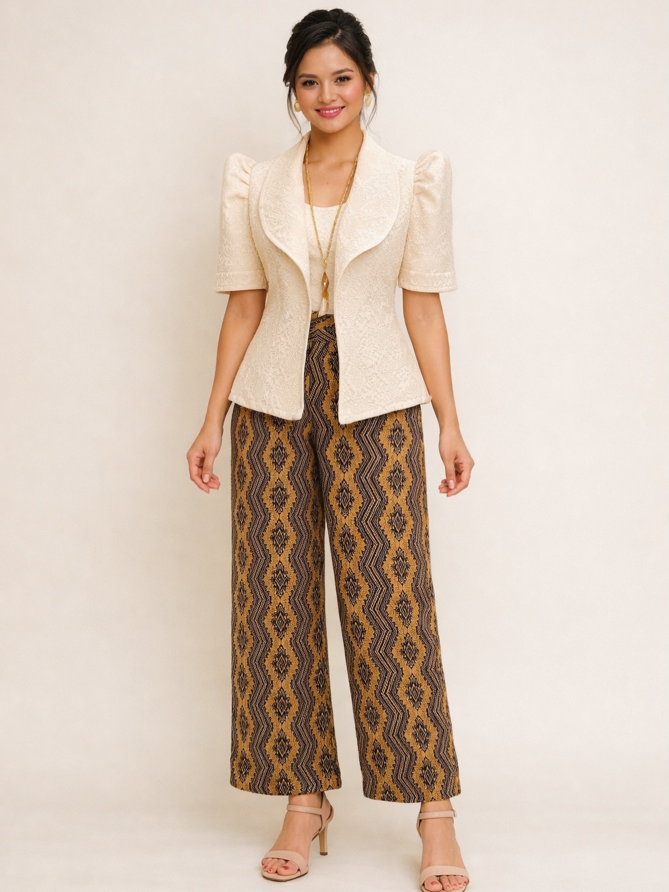 abel_fiesta - Filipiniana Inabel Blazer— paired with widelegged Inabel ...