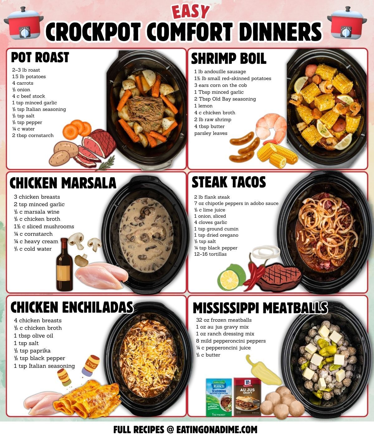 Eating - Comfort dinners are delicious especially in the crock pot ...