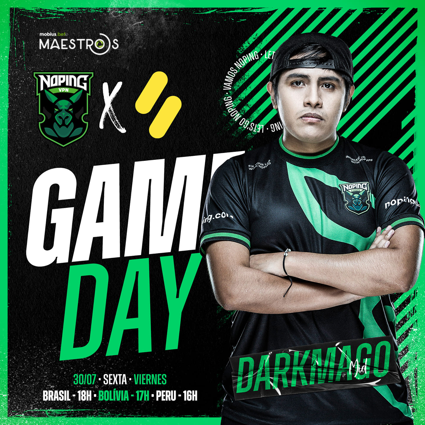 NoPing e-sports - 🇧🇷🇧🇷 Dentro de algumas horas entraremos...